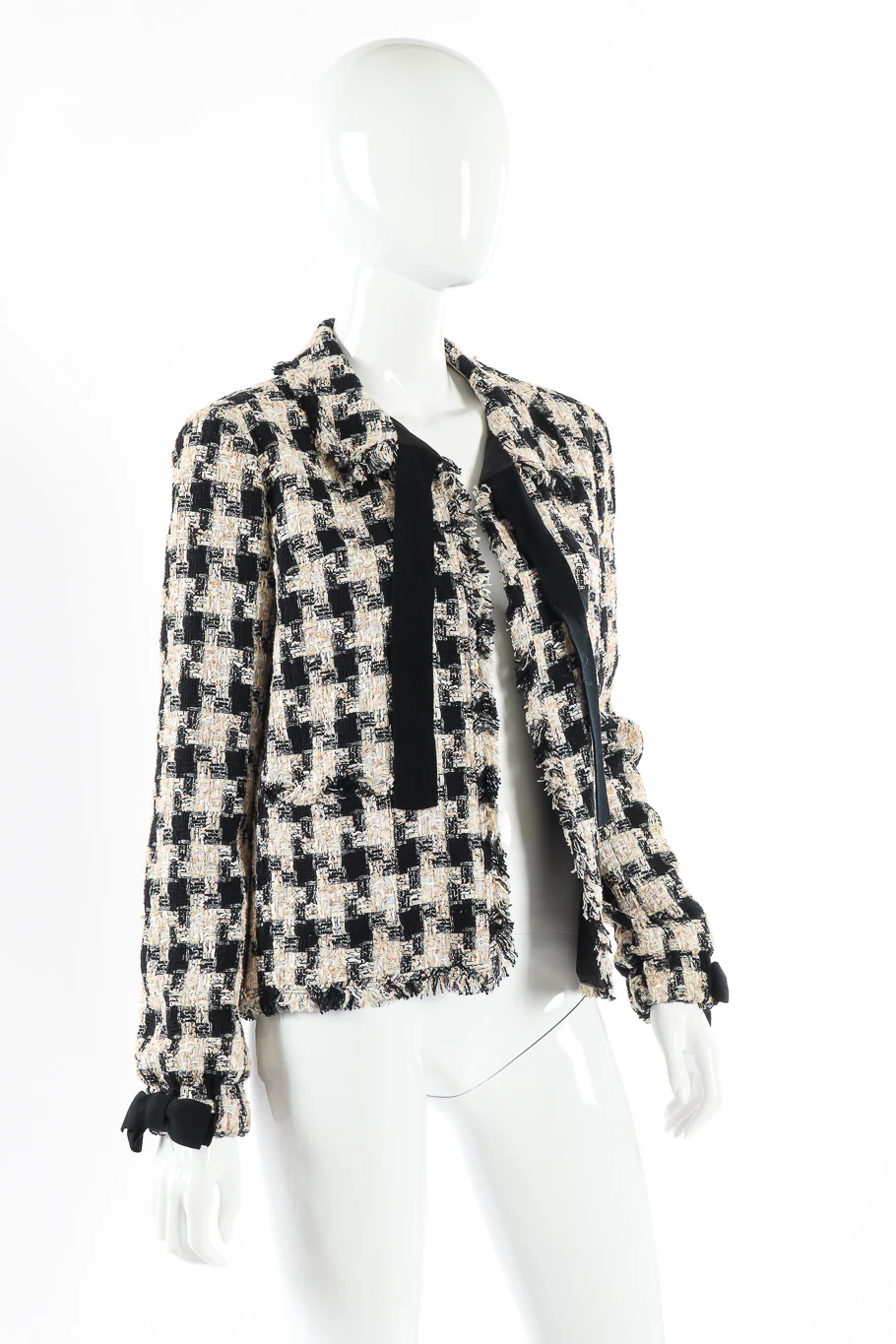 2004 F/W Bouclé Houndstooth Jacket - Image 2