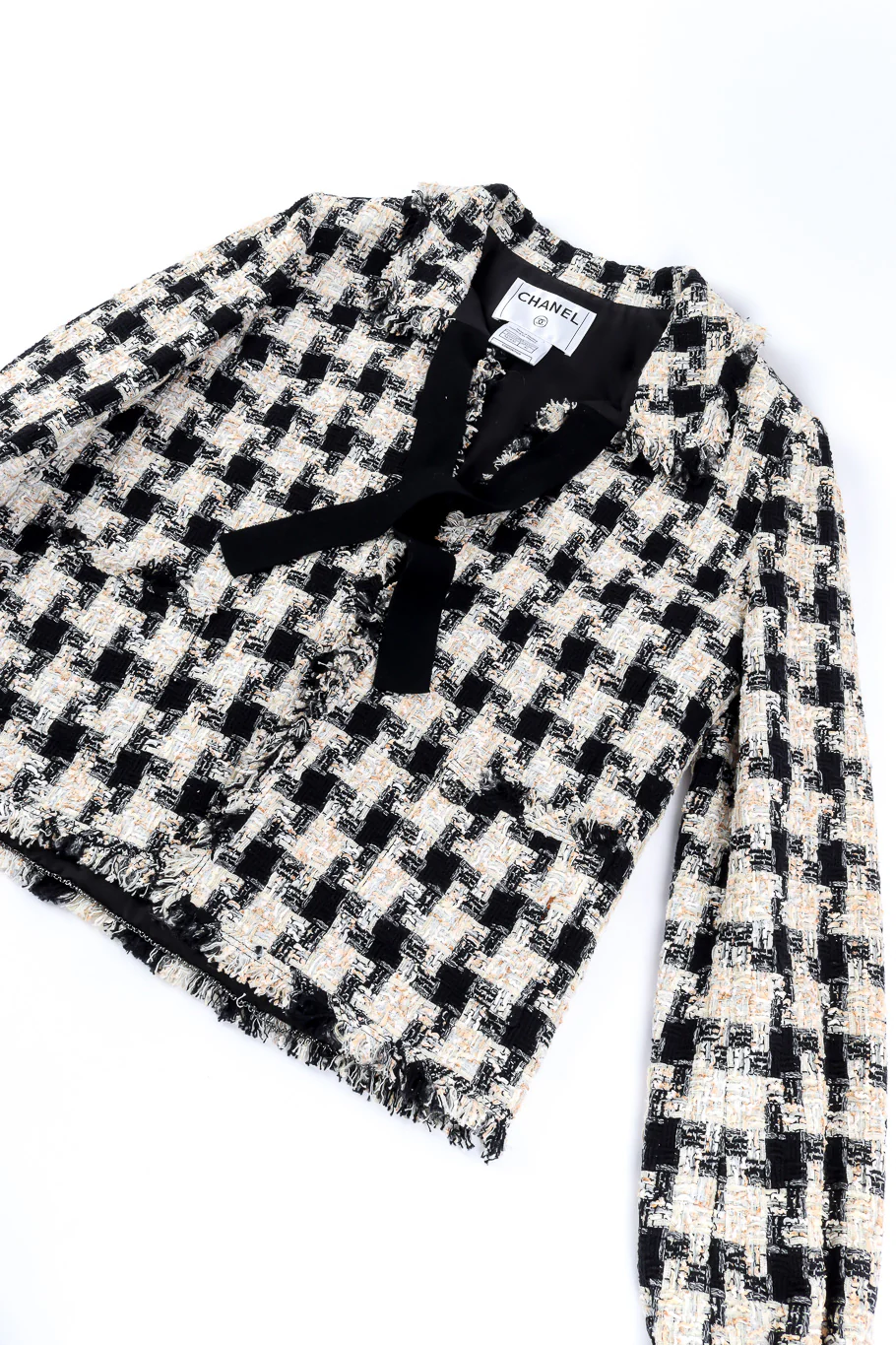 2004 F/W Bouclé Houndstooth Jacket - Image 7