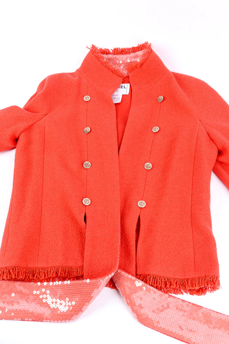2008 Resort Sequin Sash Fray Jacket - Image 9