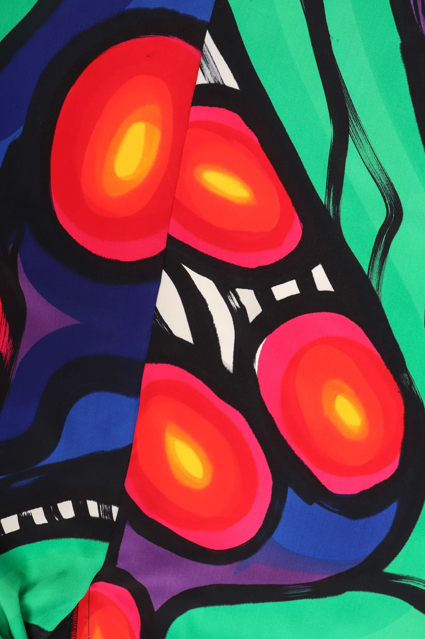 Abstract Painted Silk Jacket - Image 15