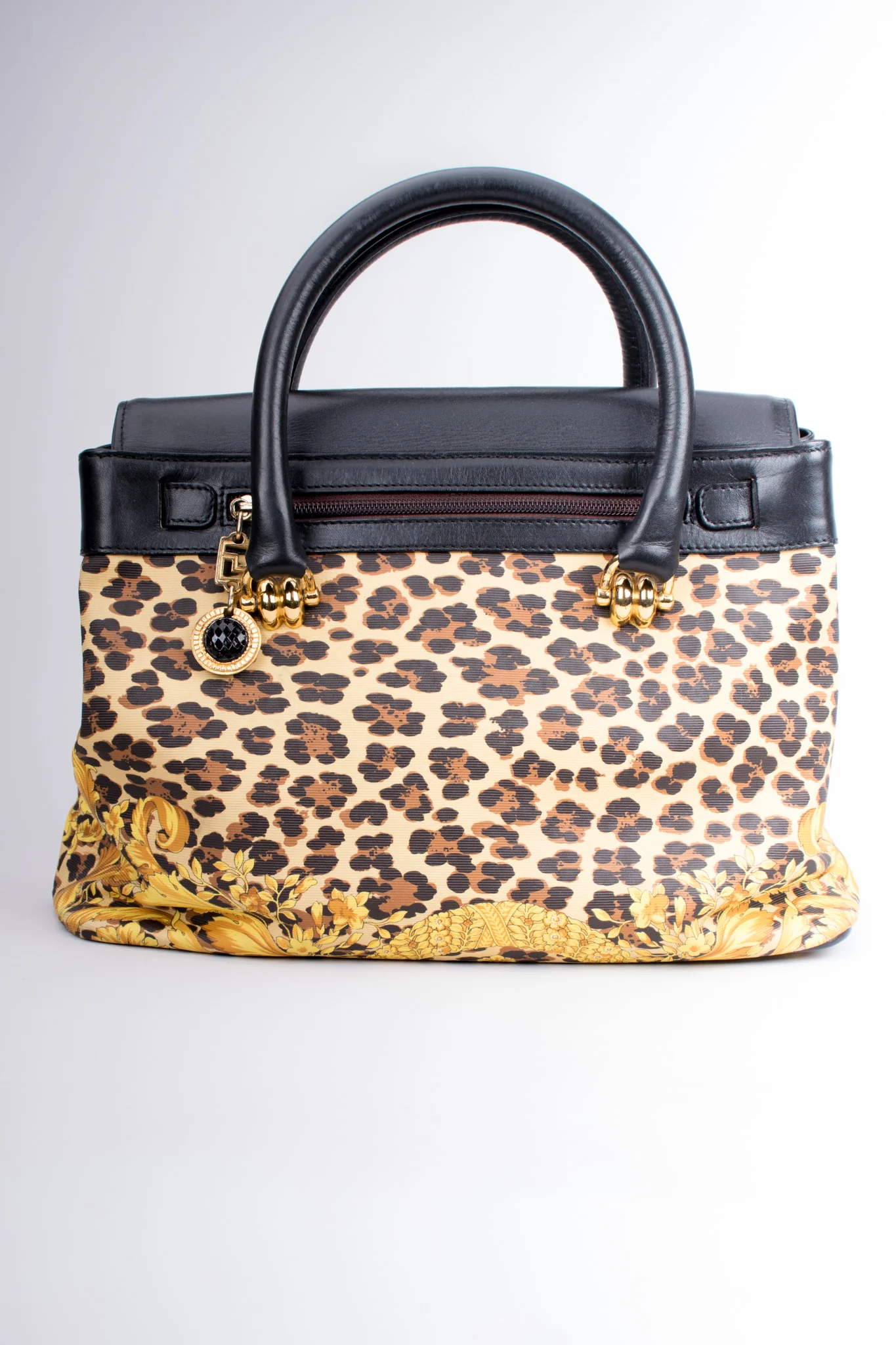 Baroque Leopard Print Bag - Image 6