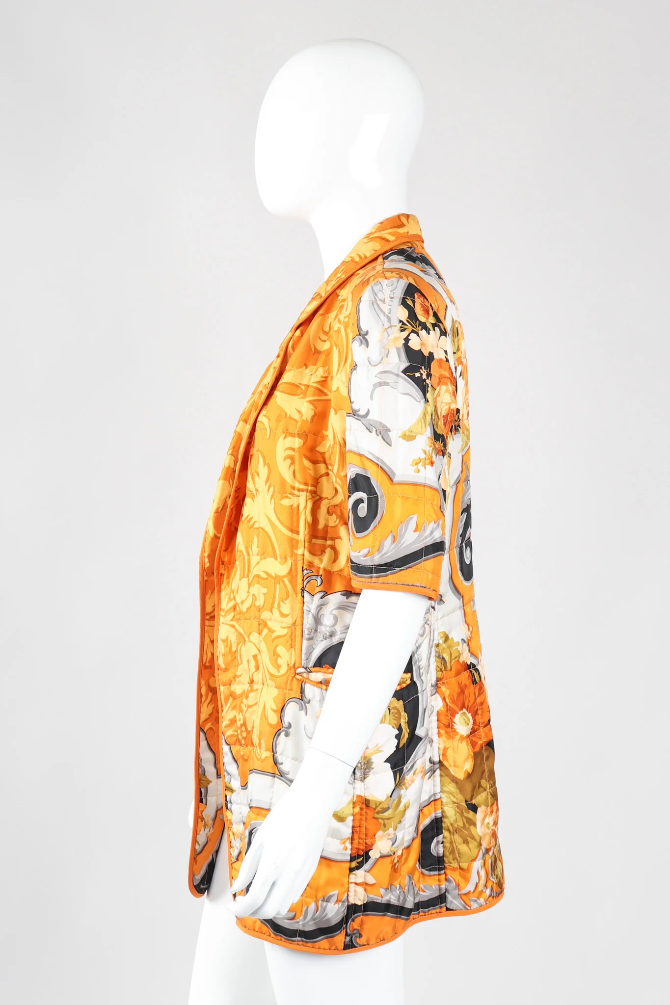 Baroque Quilted Silk Jacket - Image 4