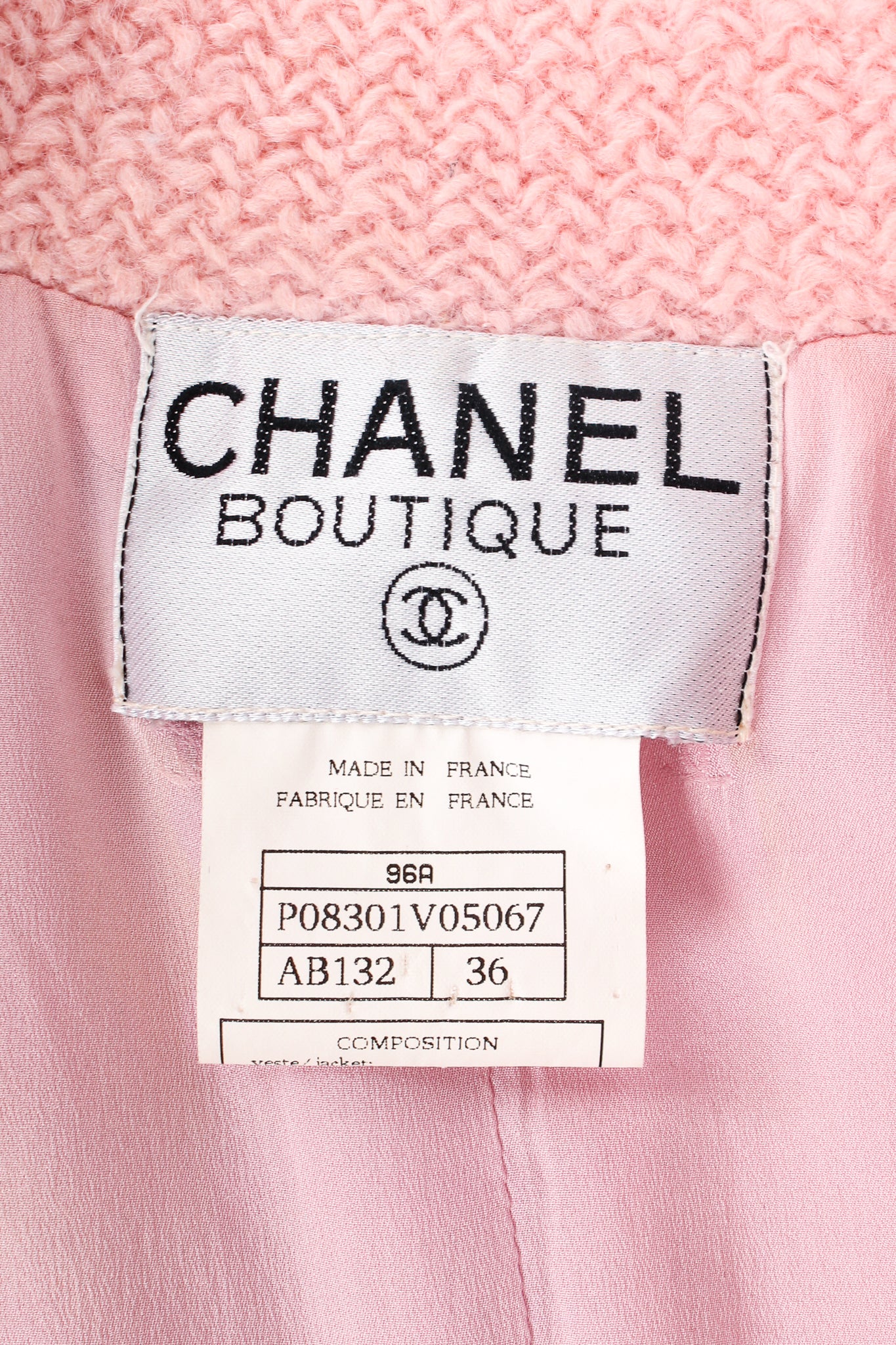 1996 A/W Bouclé Tweed Gripoix Button Jacket - Image 10