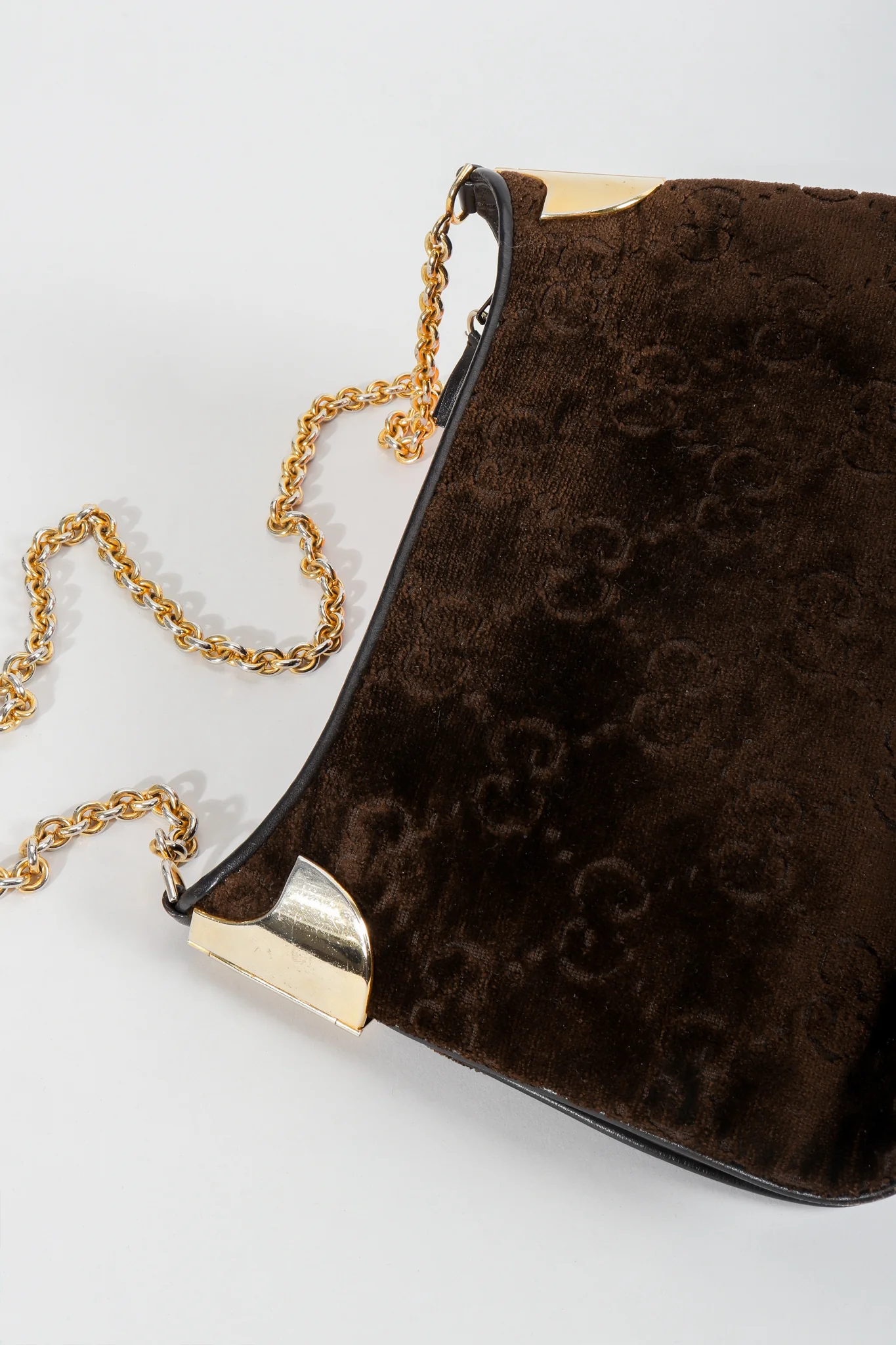 Chenille Monogram Shoulder Bag - Image 6