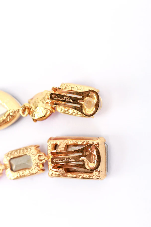 Colorblock Gem Drop Earrings - Image 5