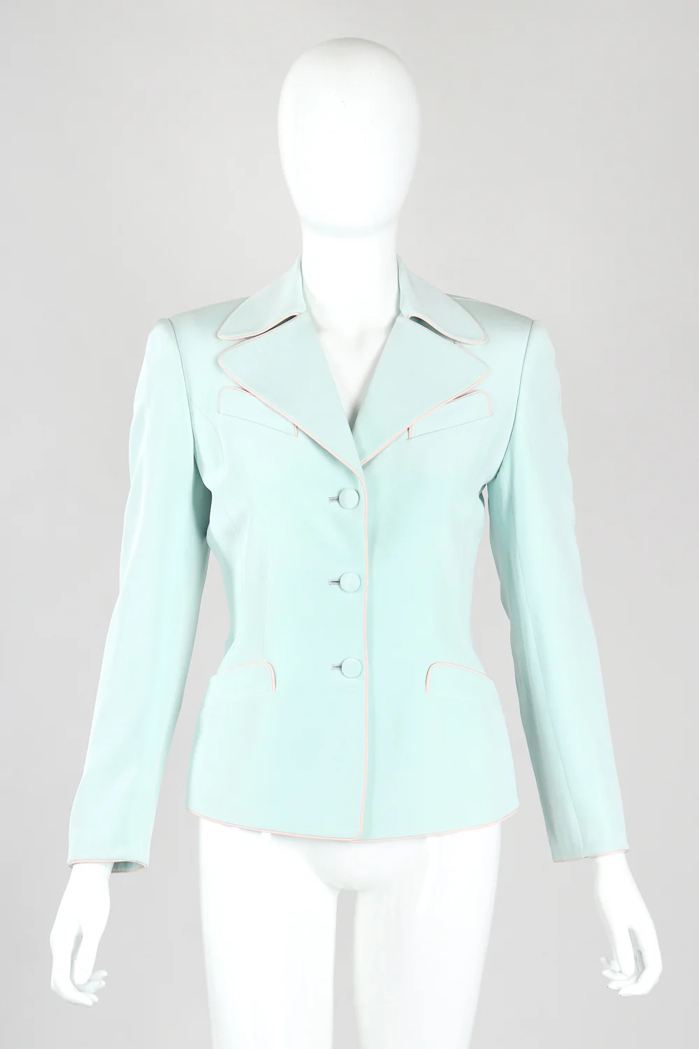 Silk Piped Pajama Jacket & Skirt Set - Image 6