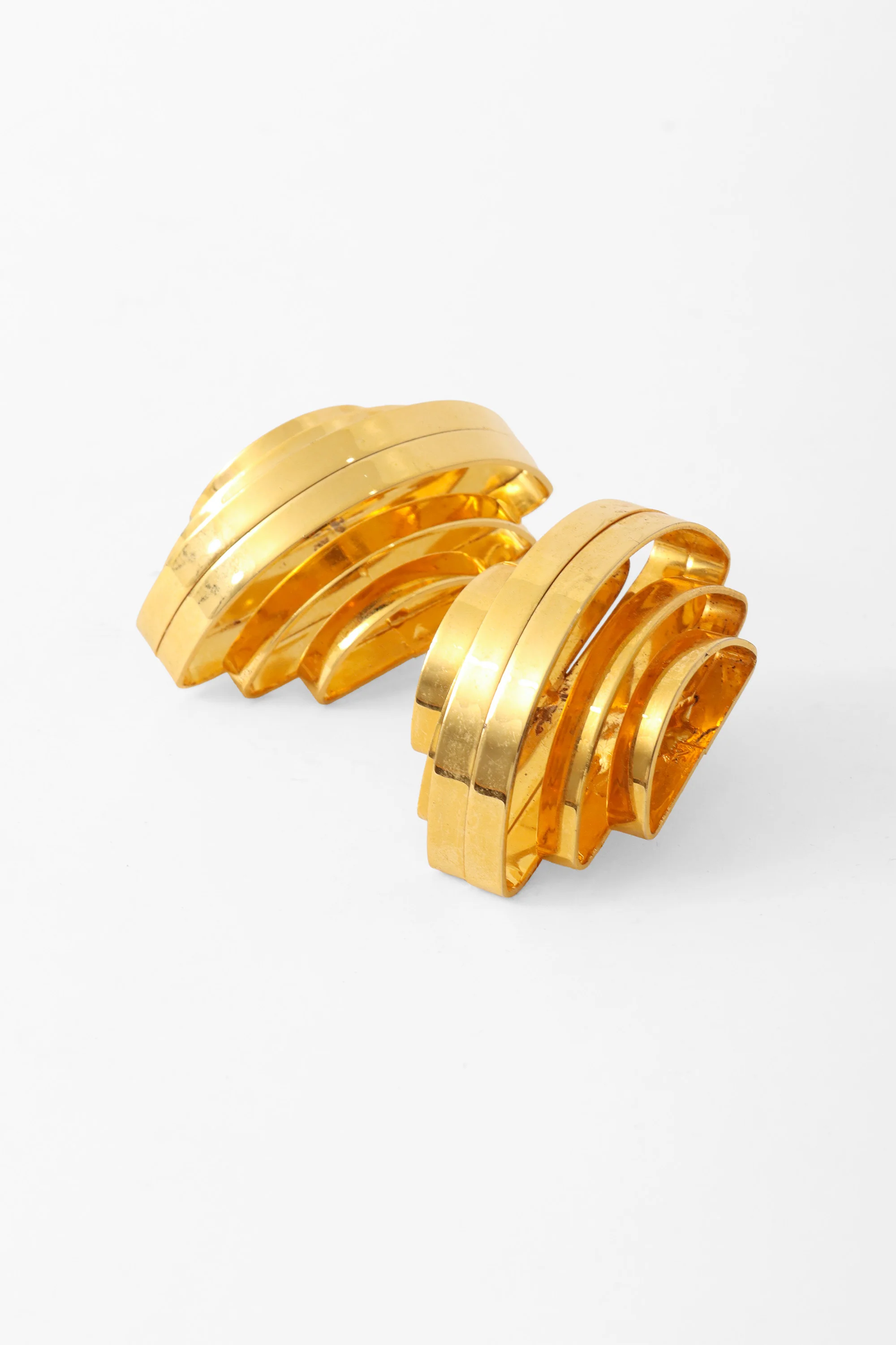 Convex Sculptural Earrings - Image 3