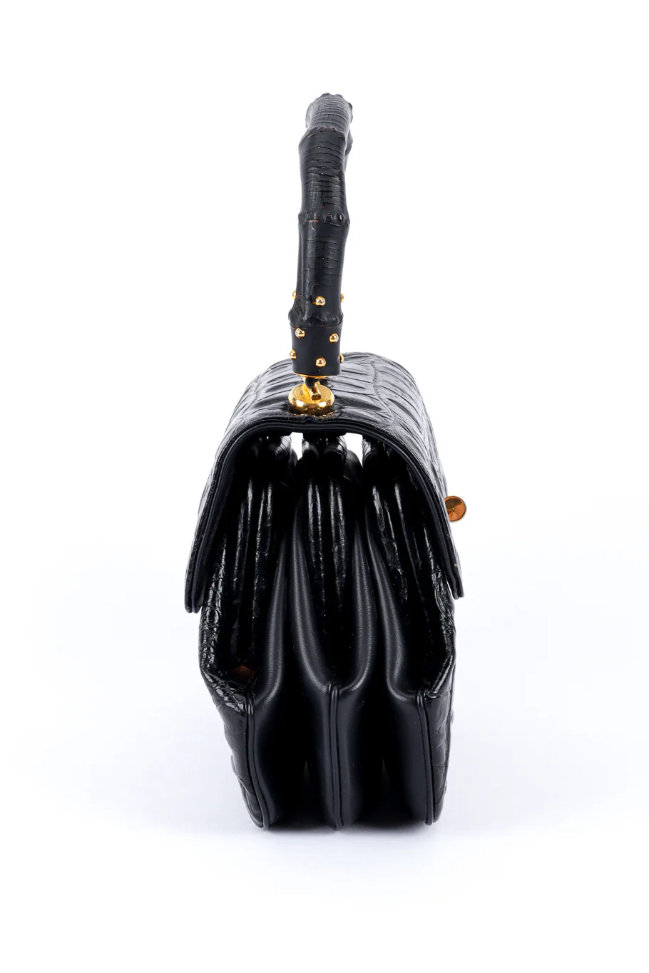 Crocodile Accordion Handbag - Image 3