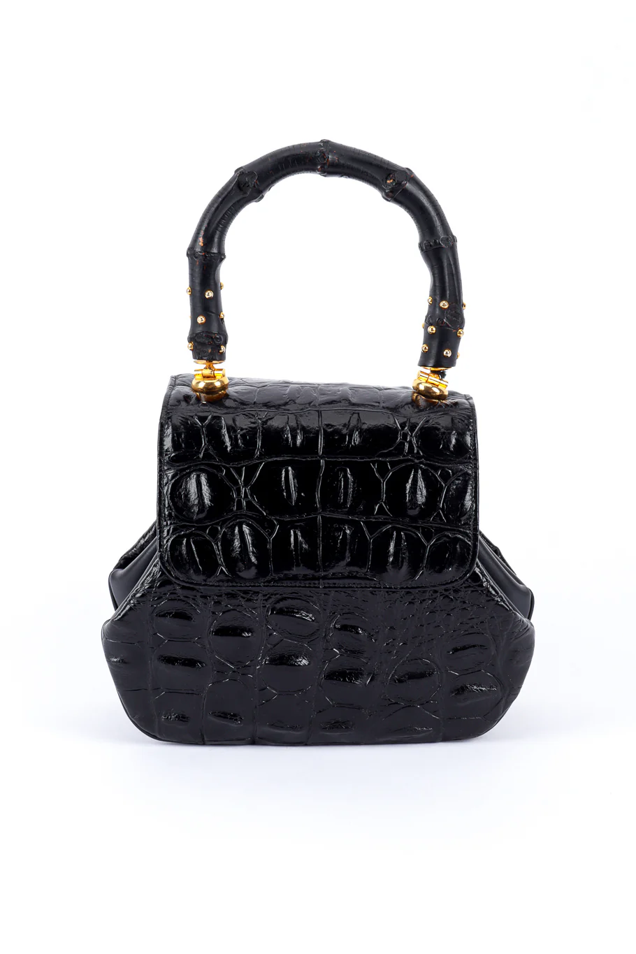 Crocodile Accordion Handbag - Image 4