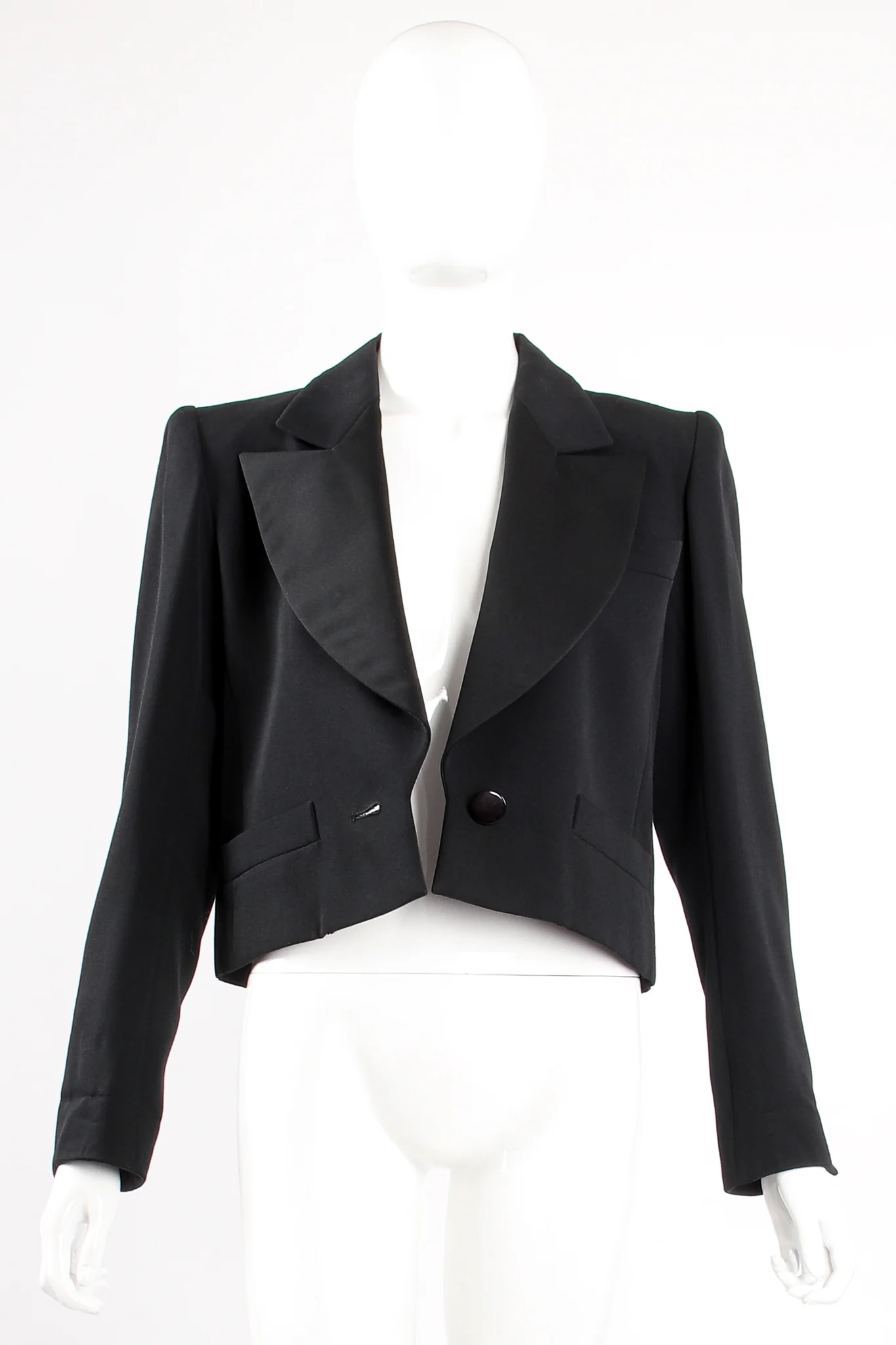 Cropped Tuxedo Jacket - Image 6