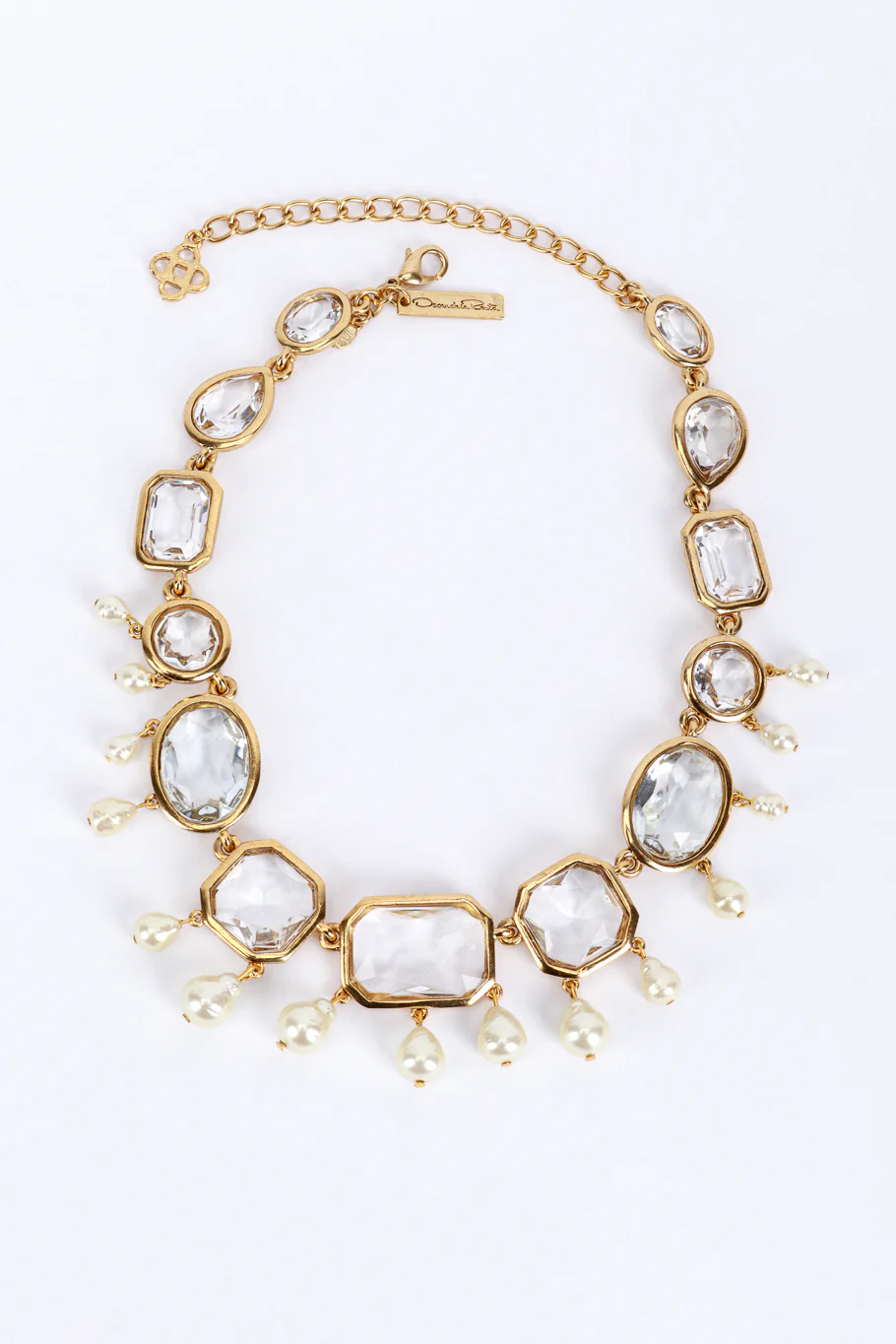 Crystal & Pearl Bauble Necklace