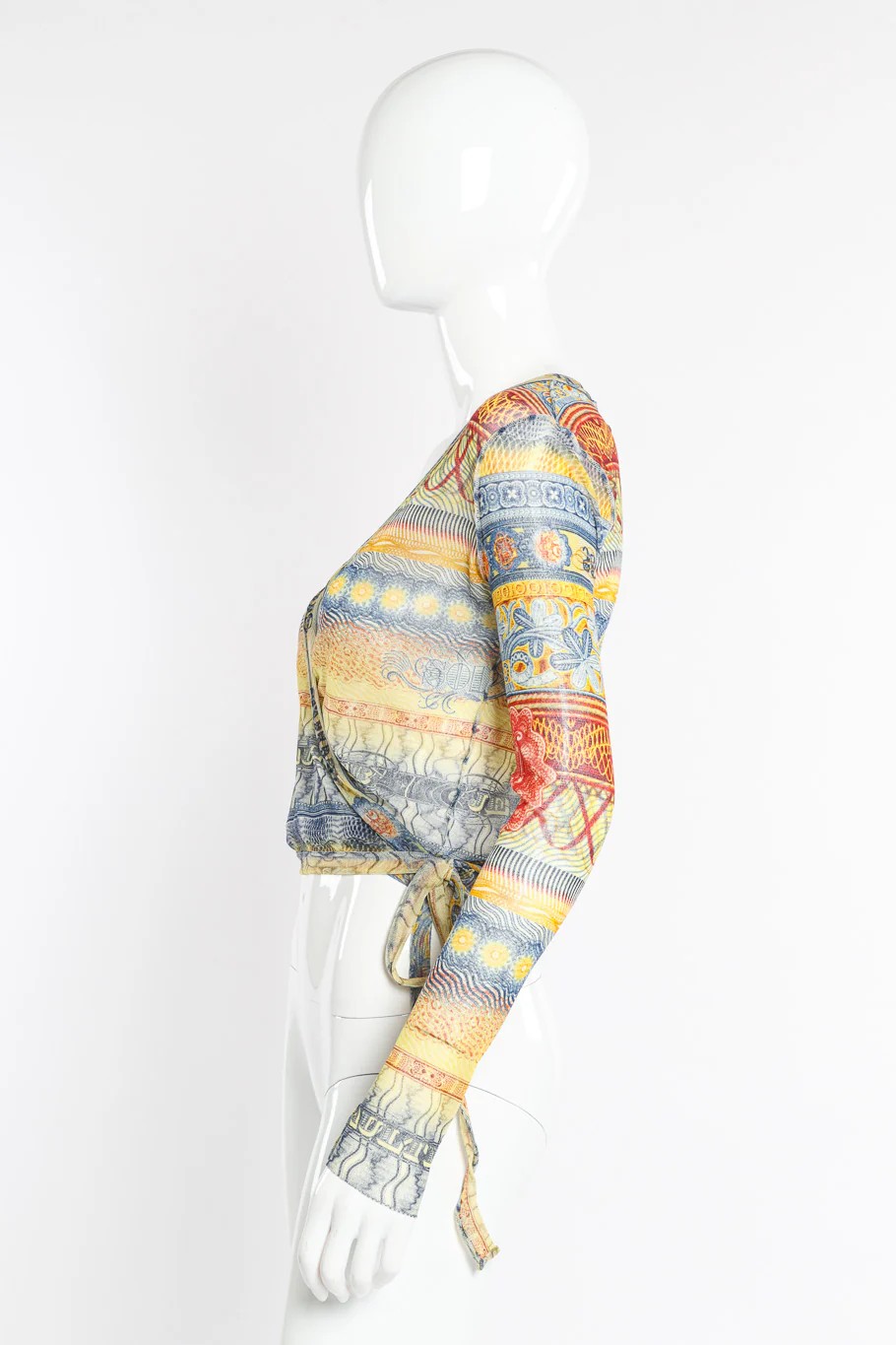Currency Mesh Wrap Top - Image 2