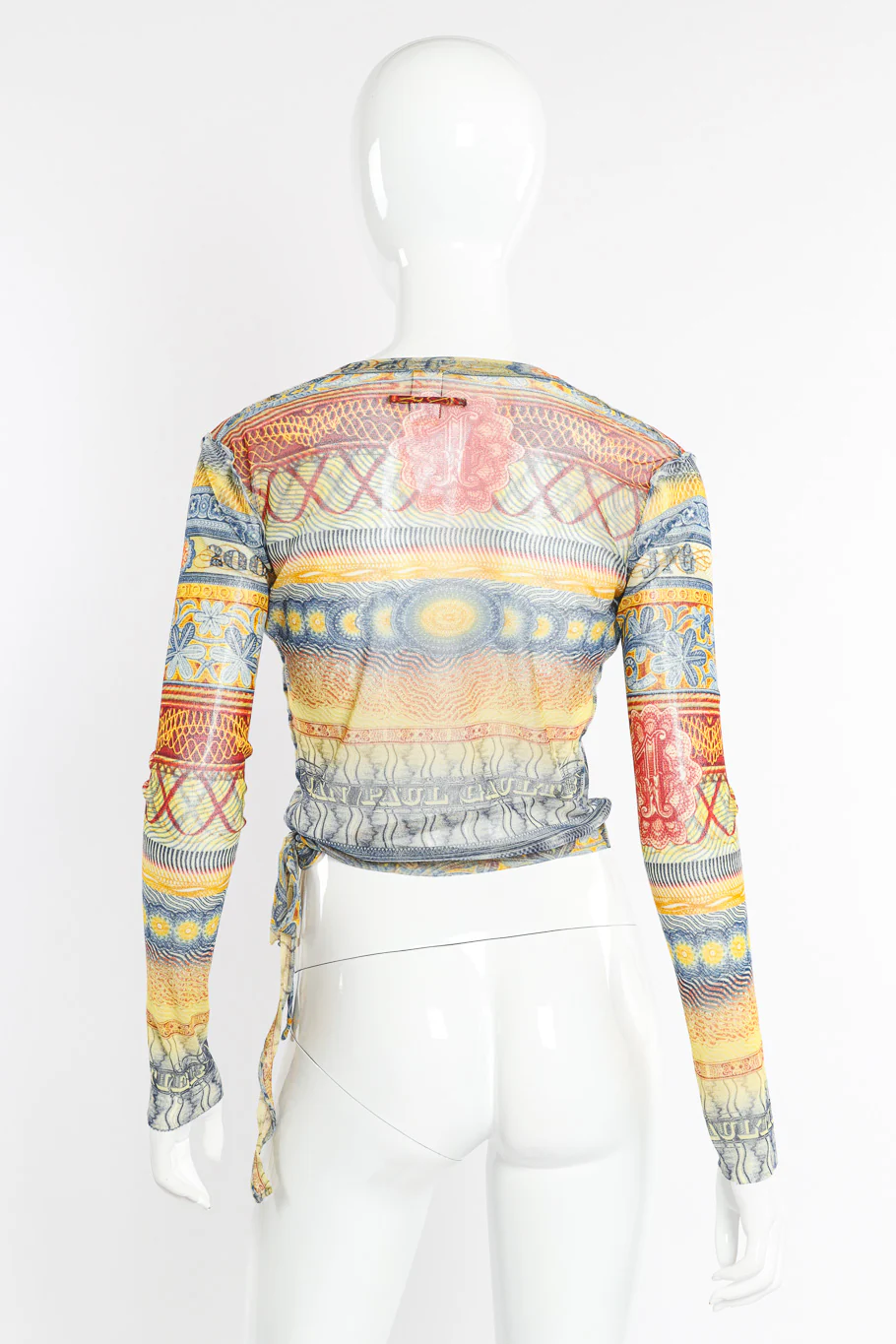 Currency Mesh Wrap Top - Image 3