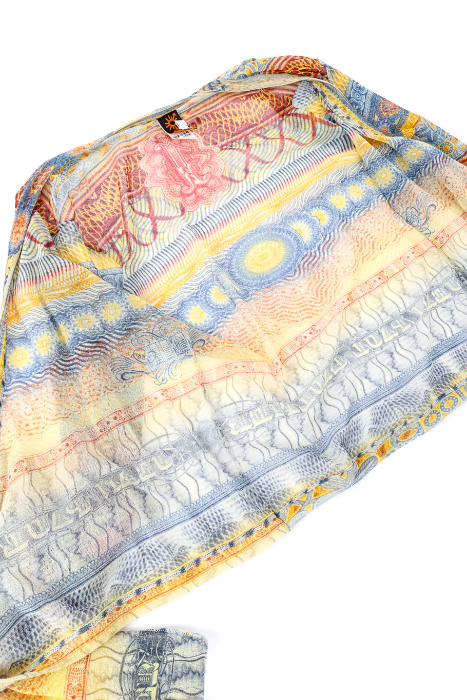 Currency Mesh Wrap Top - Image 5