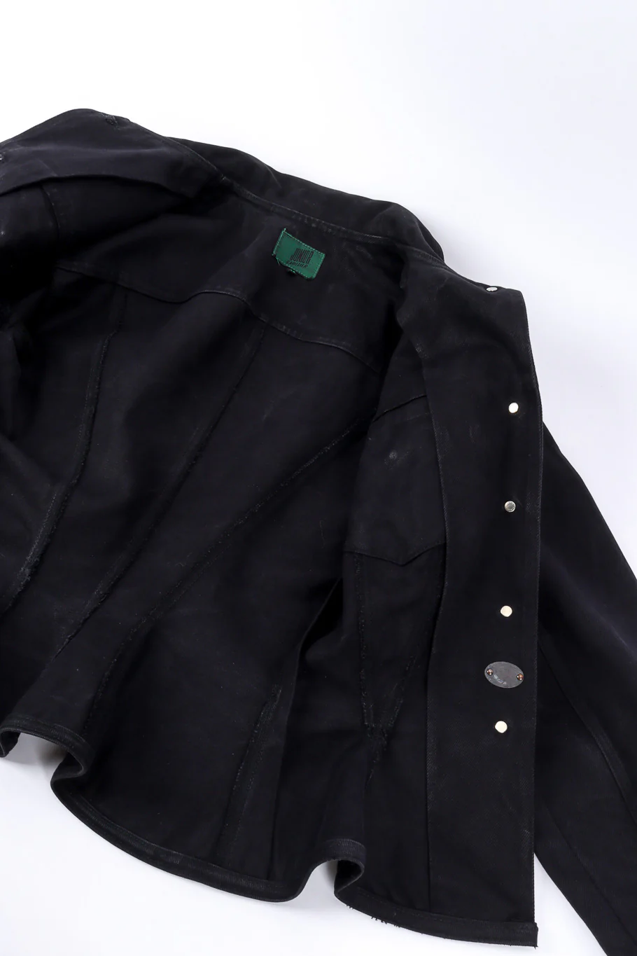 Denim Peplum Jacket - Image 8