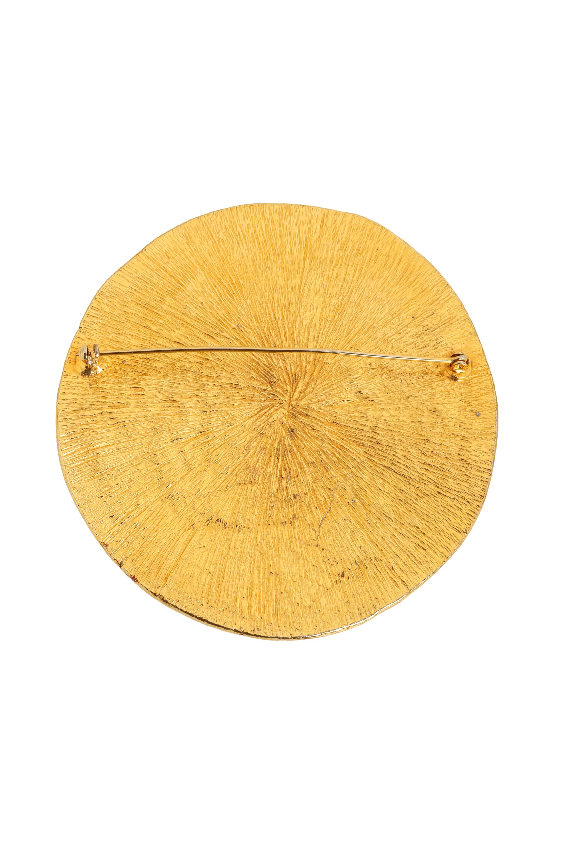 Coin Portrait Logo Brooch - Image 3