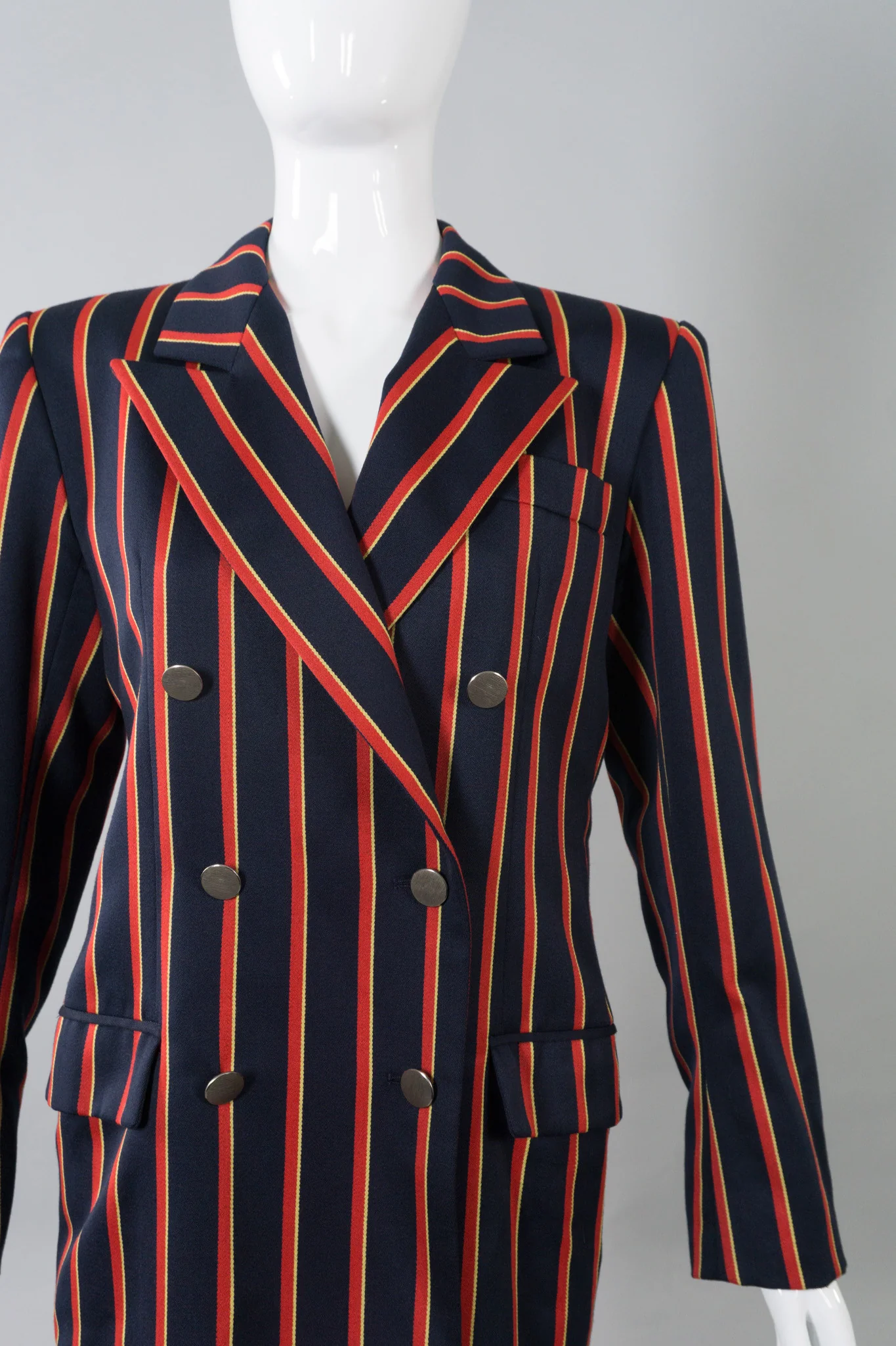 Double Breasted Striped Blazer - Image 7