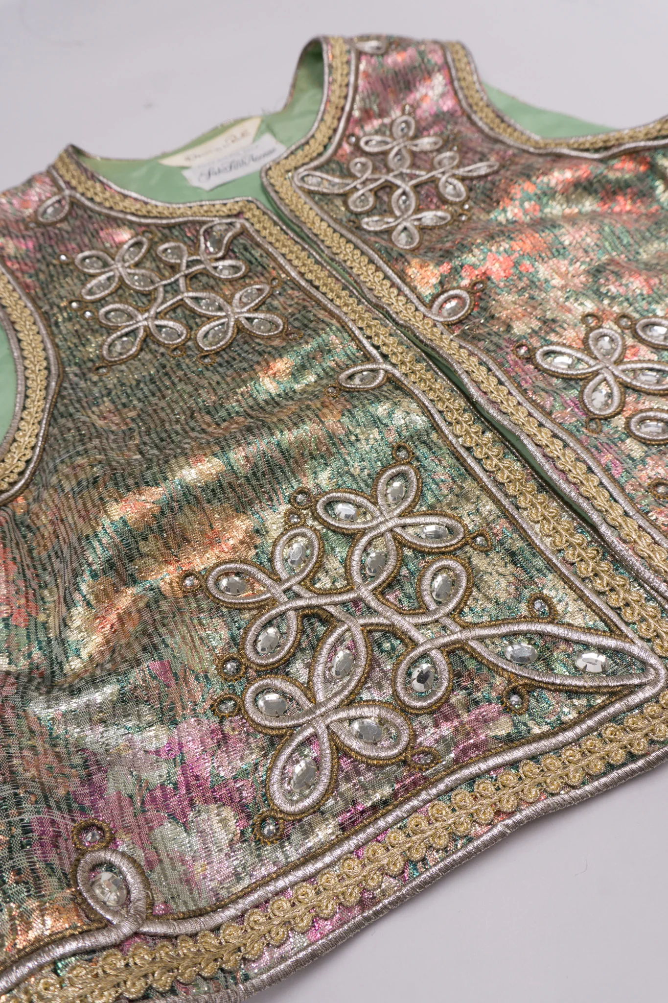 Embellished Lamé Vest & Belt Set - Image 18