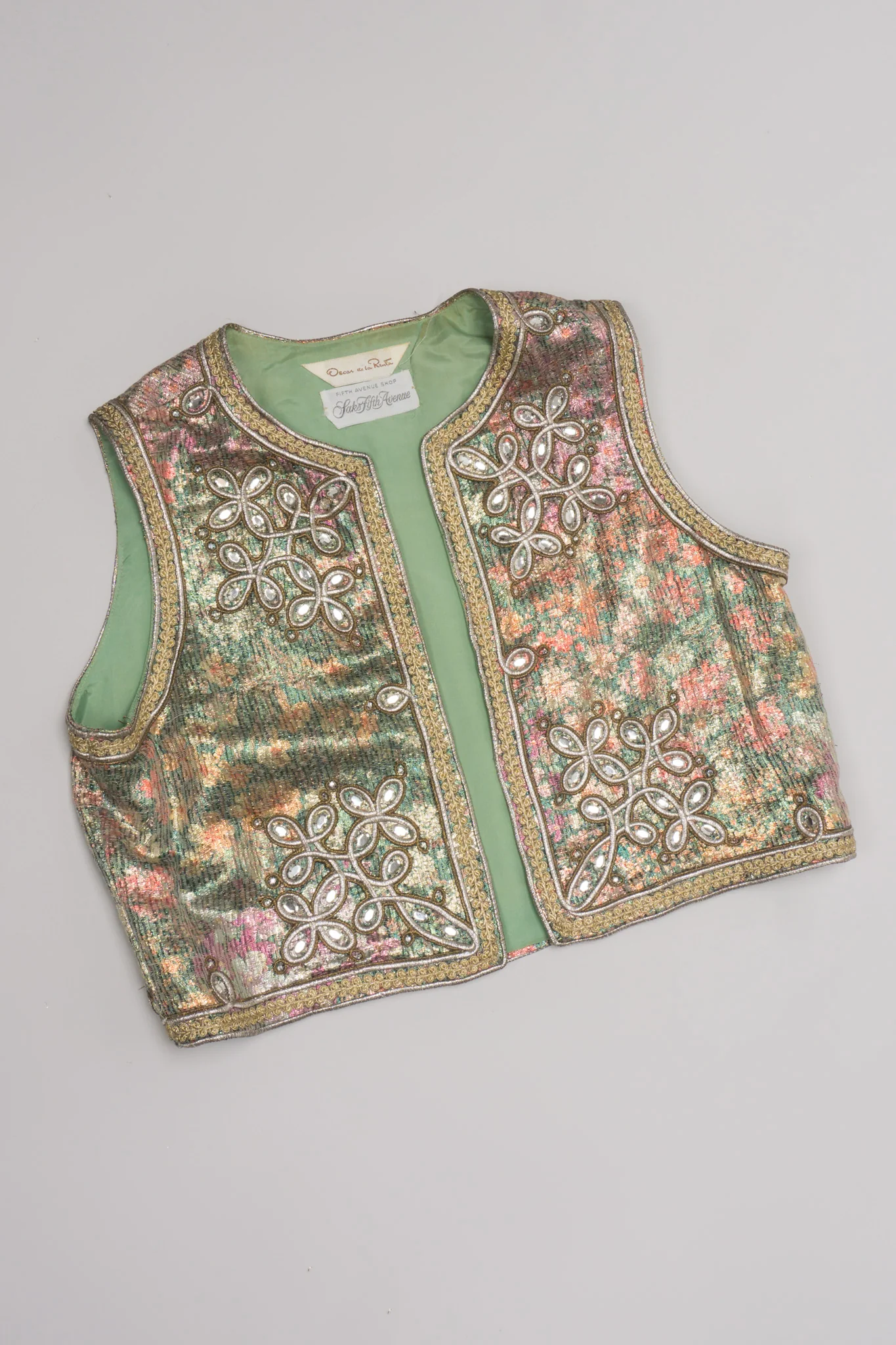 Embellished Lamé Vest & Belt Set - Image 19