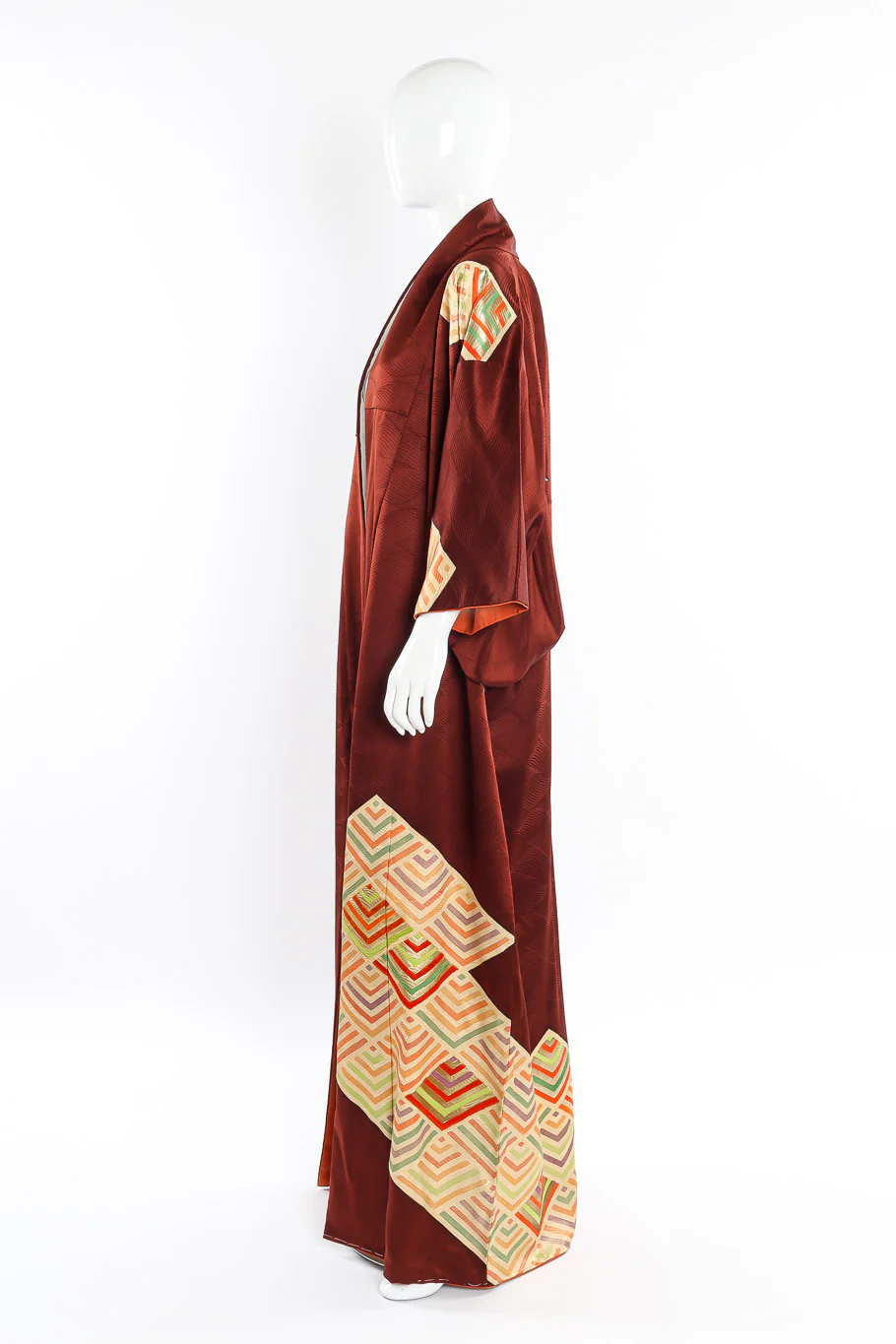 Japanese Embossed Silk Kimono - Image 4
