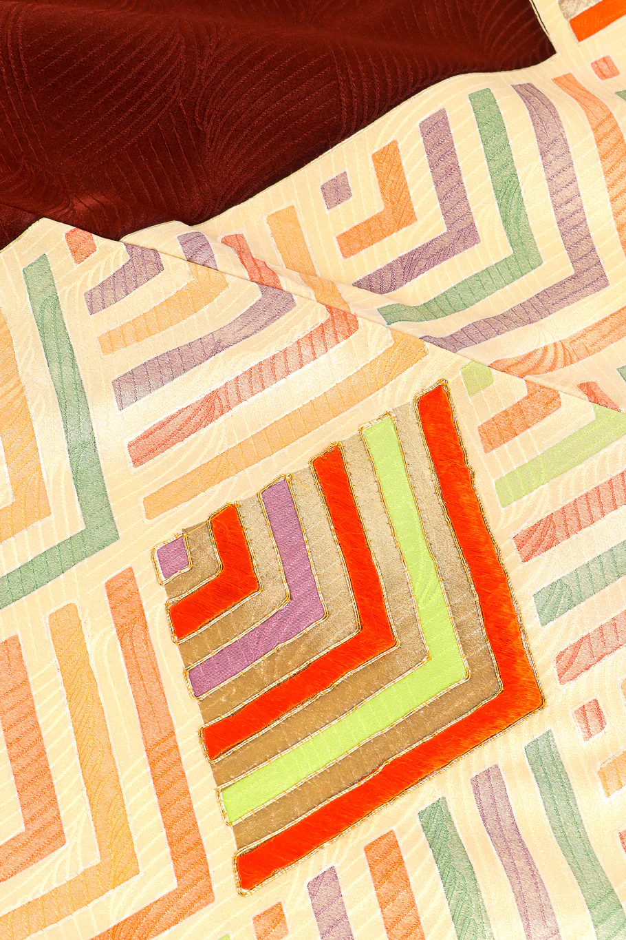 Japanese Embossed Silk Kimono - Image 7
