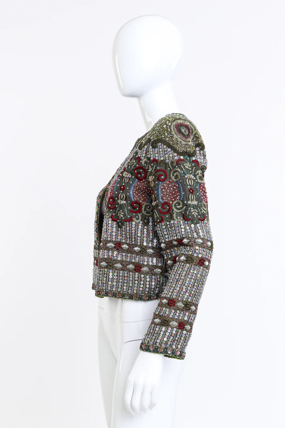 Embroidered Sequin & Bead Jacket - Image 2
