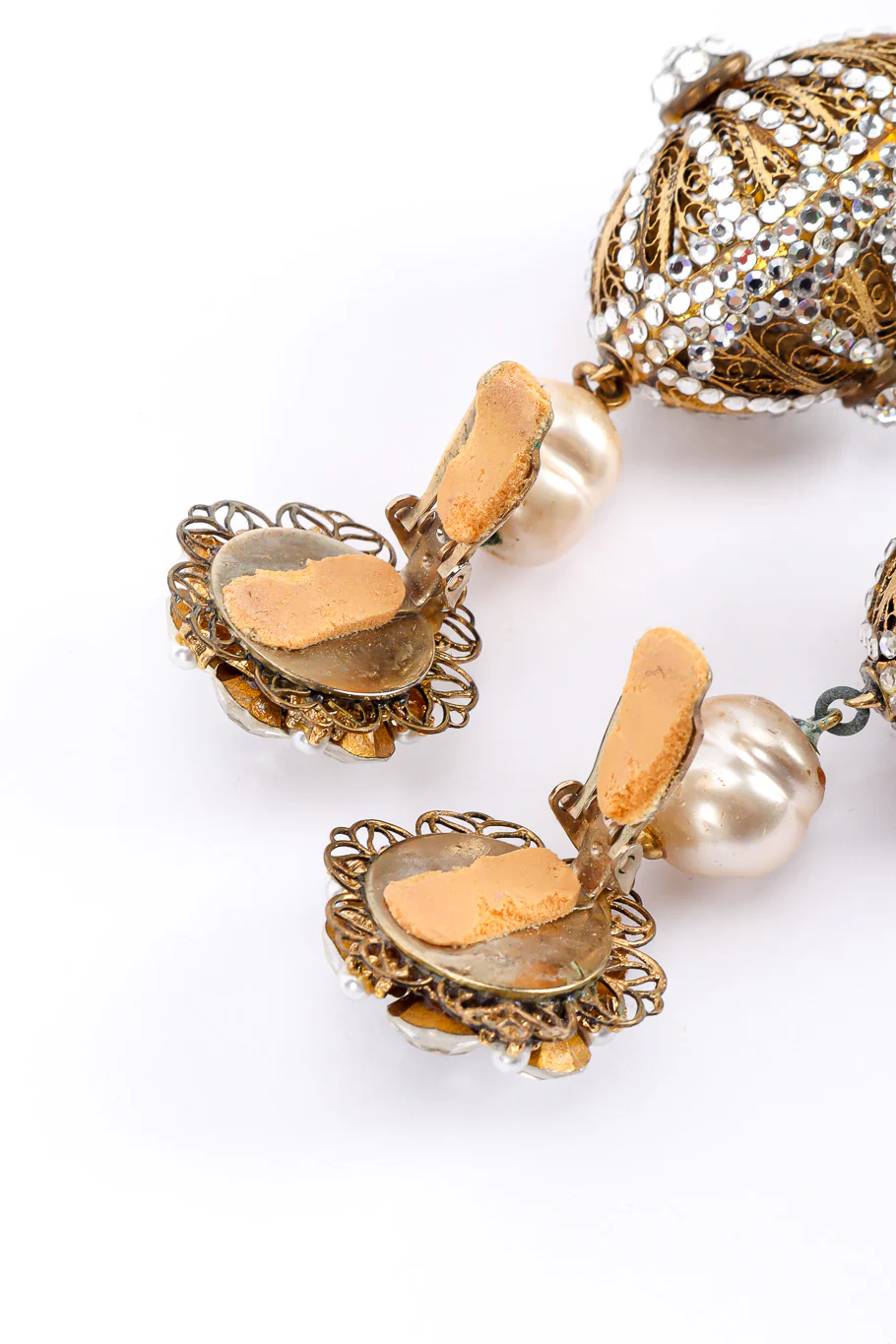 Filigree Dome Drop Earrings - Image 6