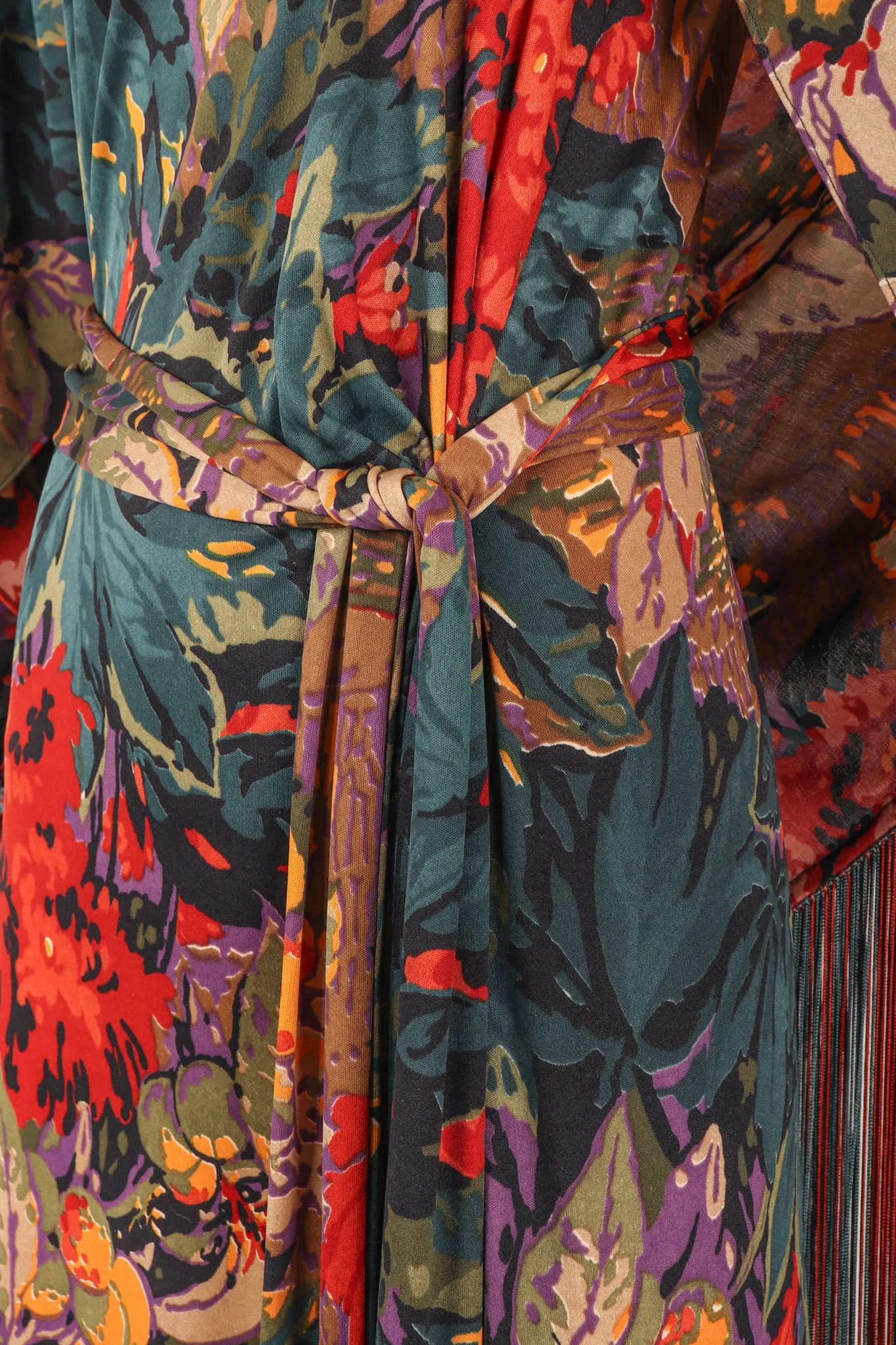 Floral Fringe Dress, Shawl, & Scarf Set - Image 13