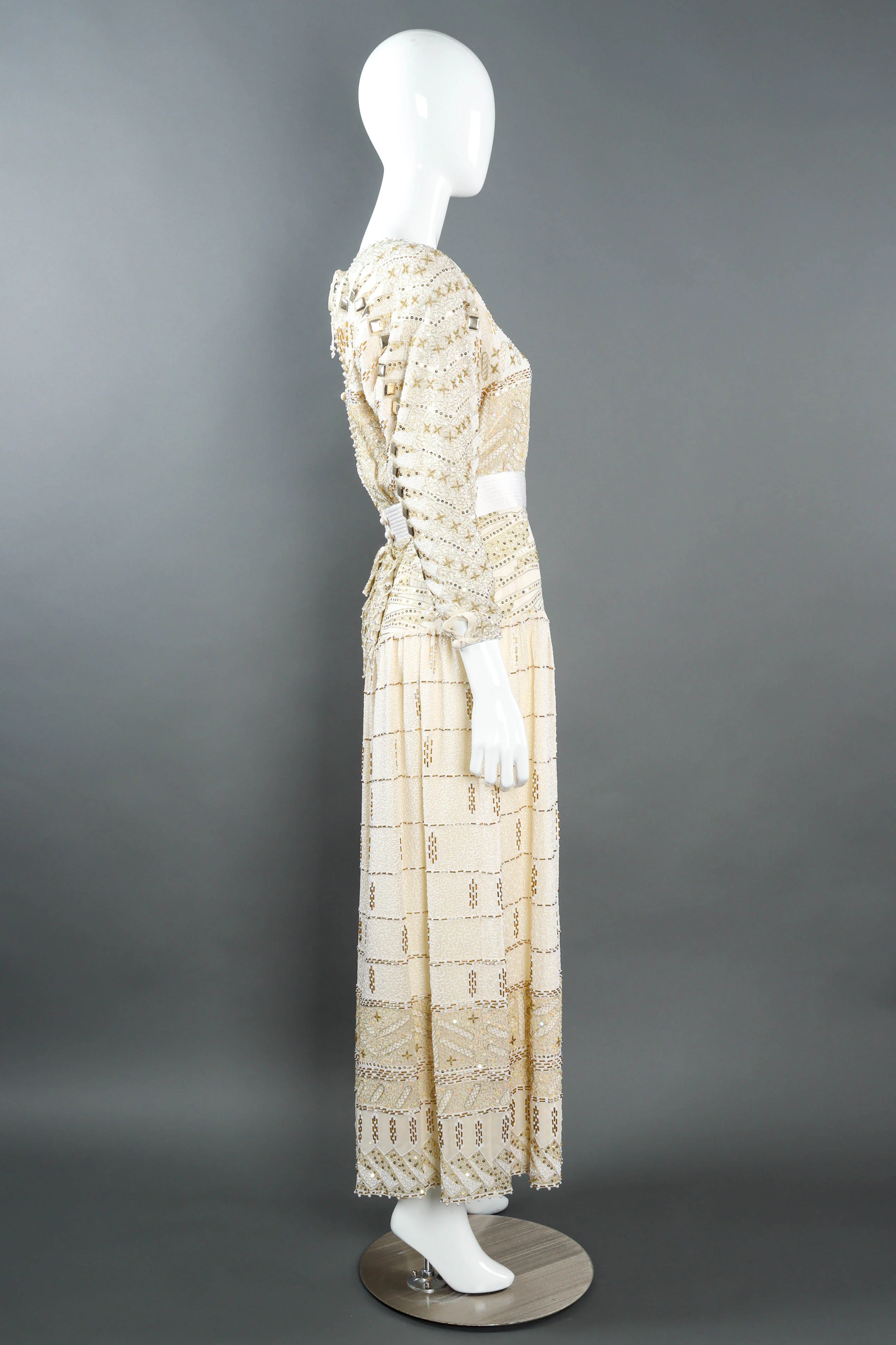 Geo Shapes Beaded Dress - Image 4