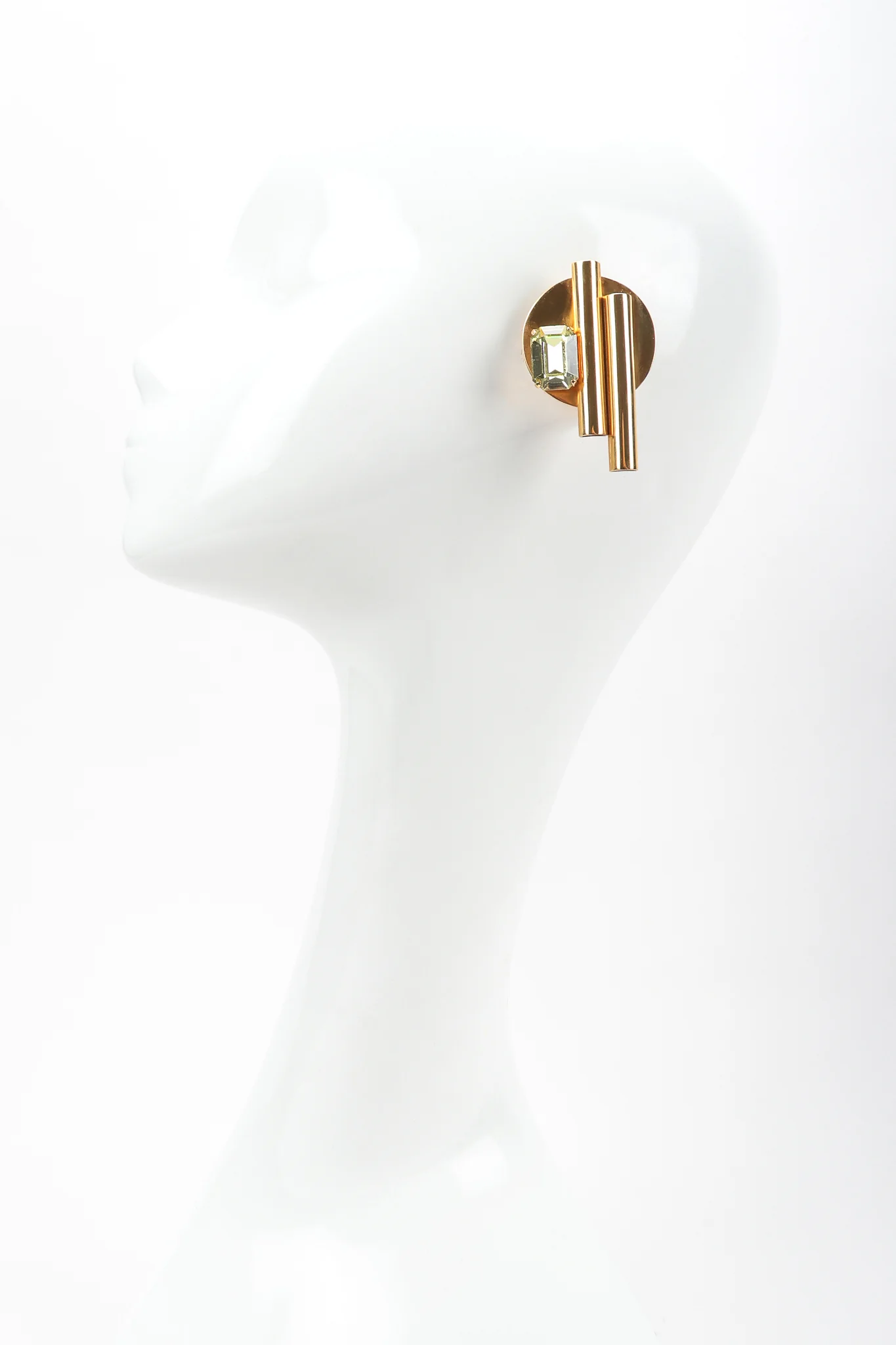 Geometric Button Earrings - Image 2