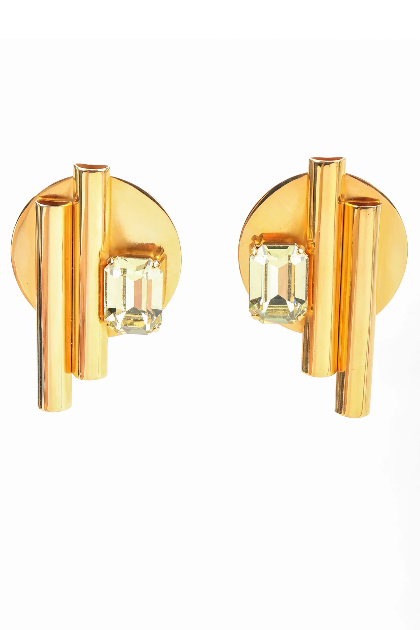 Geometric Button Earrings - Image 4