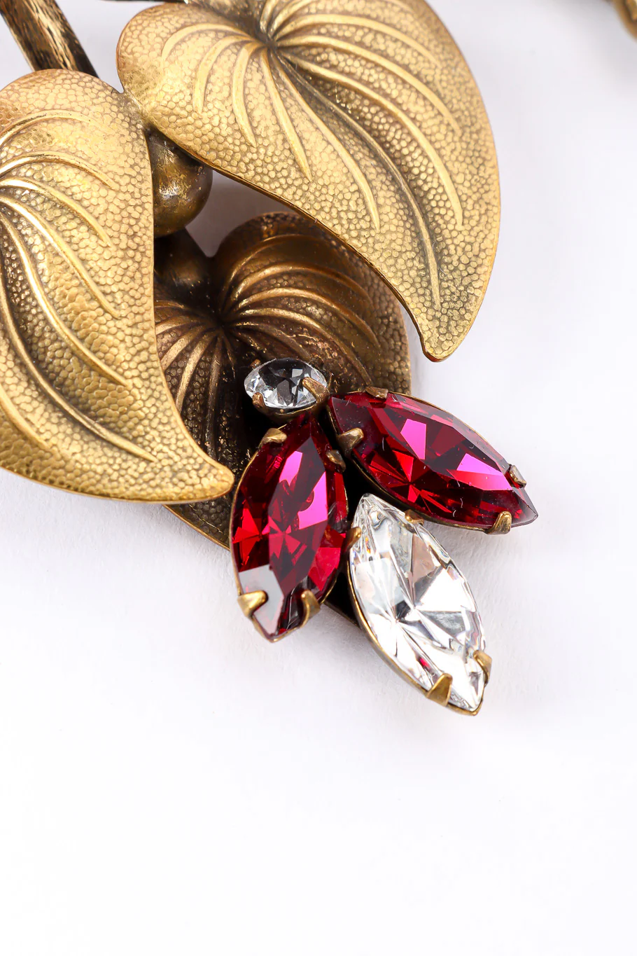 Gilded Leaf Drop Earrings - Image 5