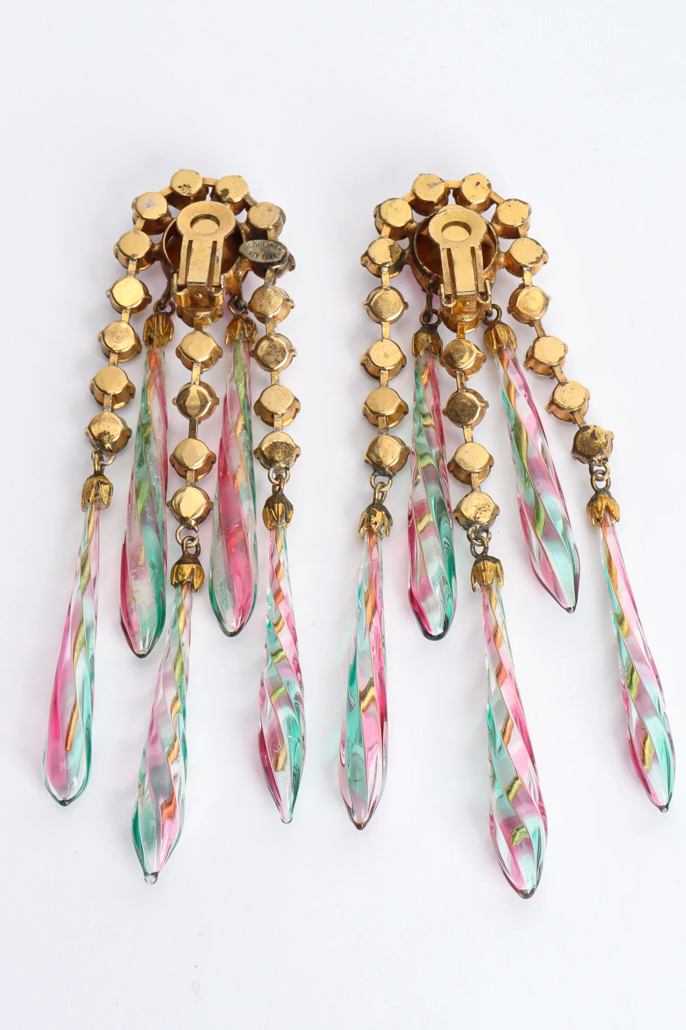 Glass Rod Crystal Chandelier Earrings - Image 6