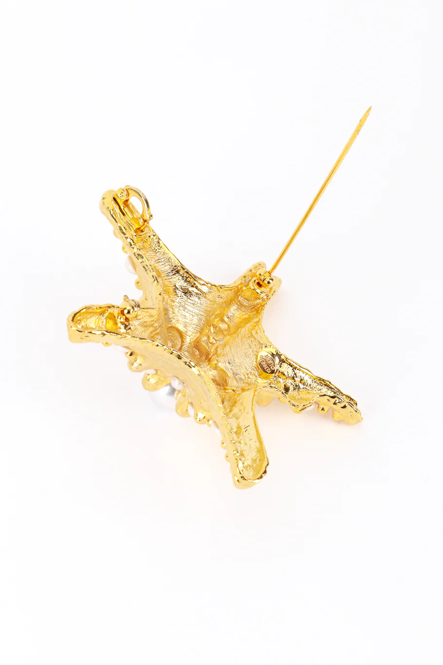 Golden Pearl Starfish Brooch - Image 4