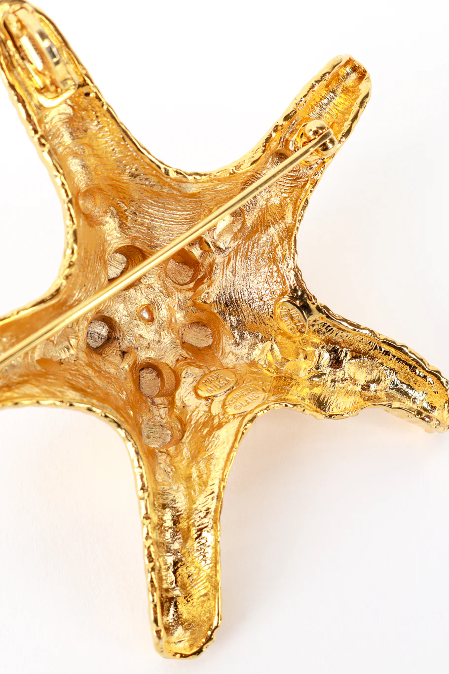 Golden Pearl Starfish Brooch - Image 5