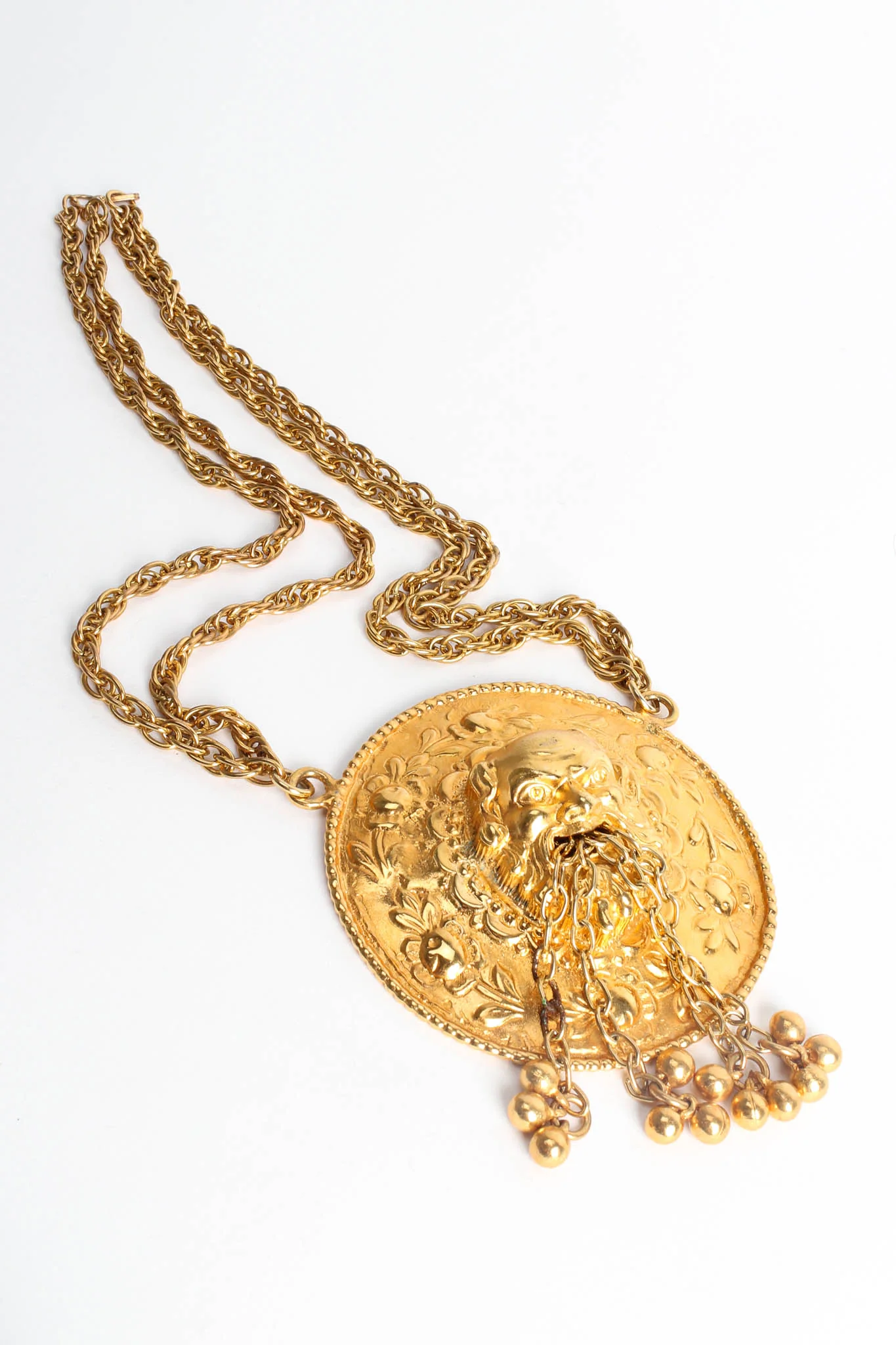 Grecian God Medallion Pendant Necklace - Image 5