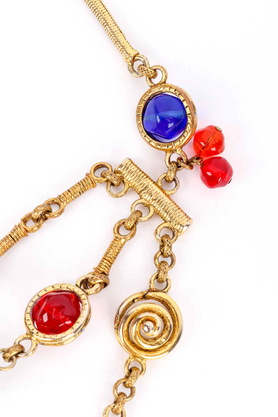 Gripoix Bead 3-Strand Necklace - Image 4