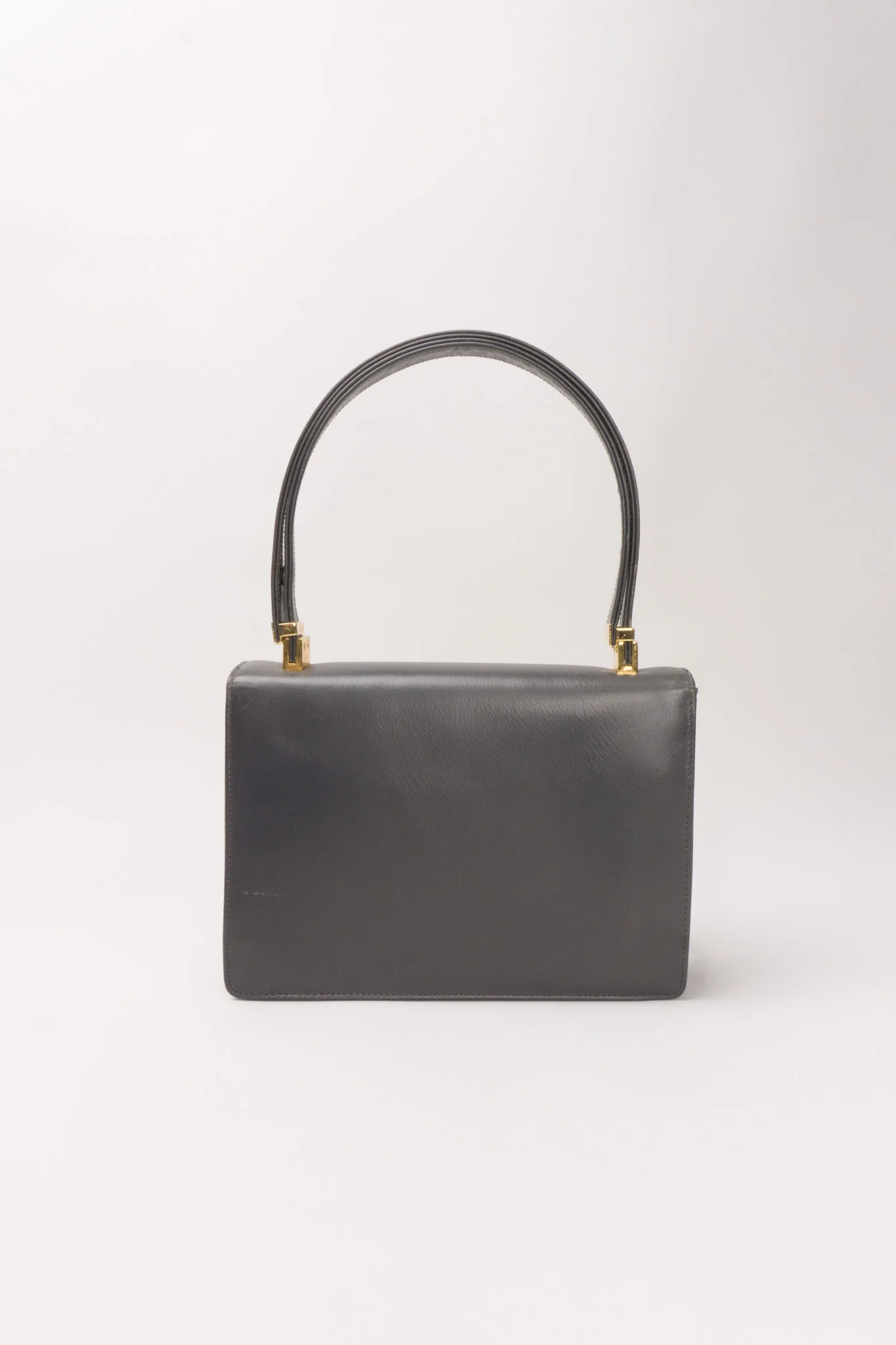H-Flap Leather Handbag - Image 6