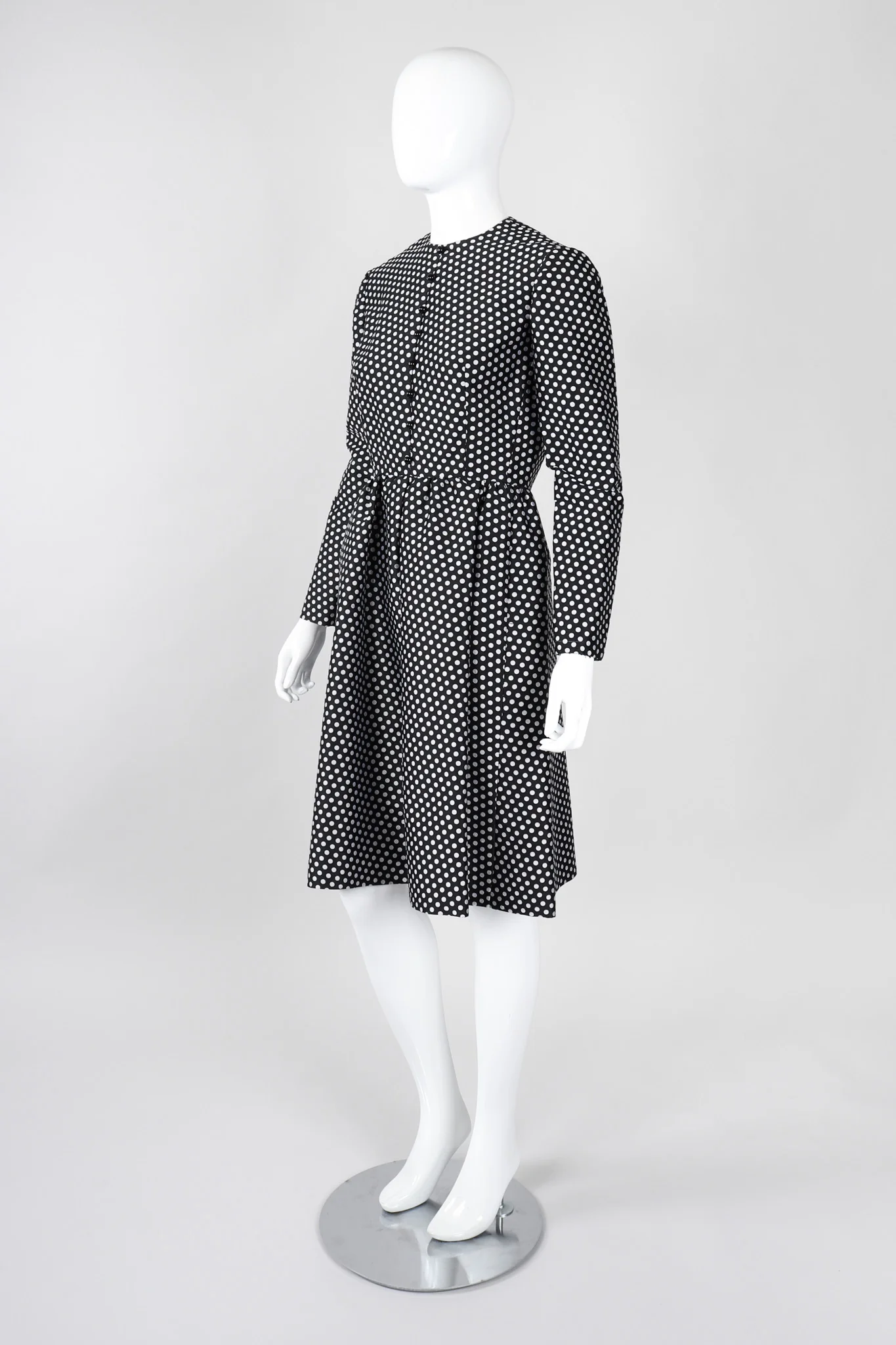 Jacquard Dot Dress - Image 3