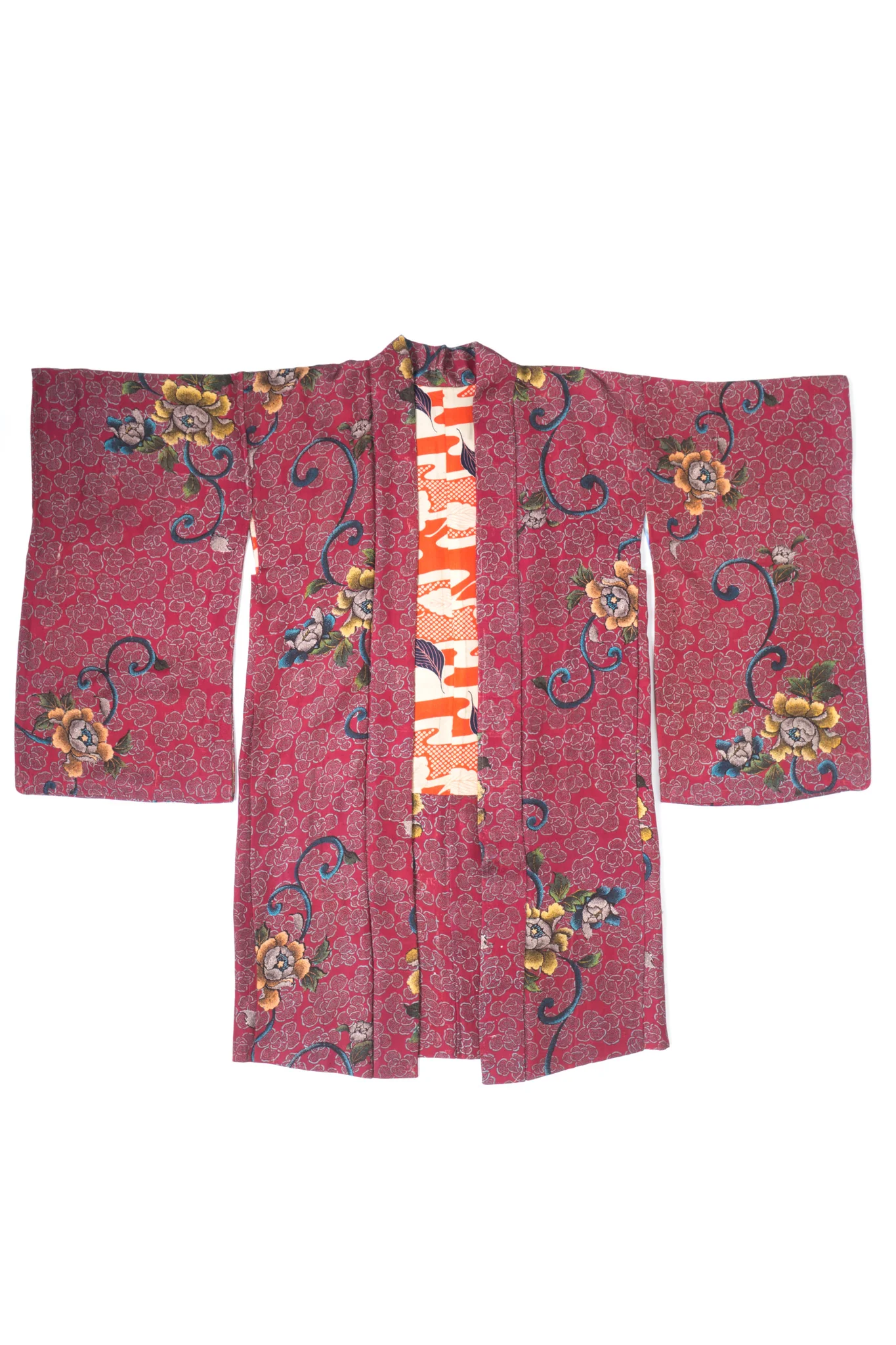 Japanese Floral Rose Blossom Kimono - Image 11