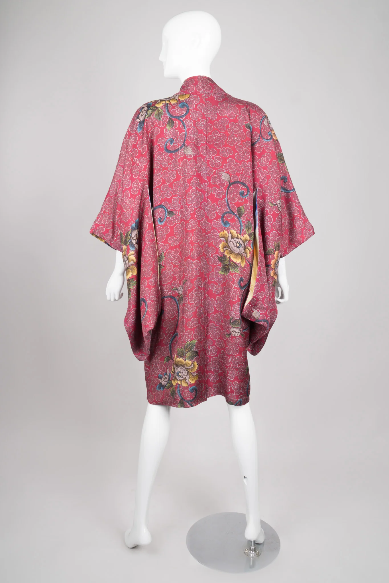 Japanese Floral Rose Blossom Kimono - Image 6