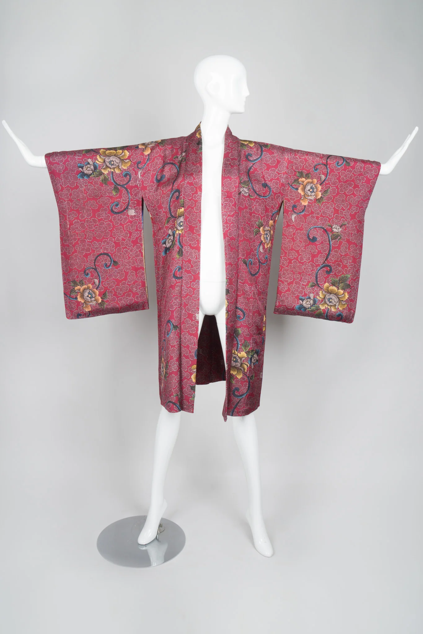 Japanese Floral Rose Blossom Kimono - Image 7
