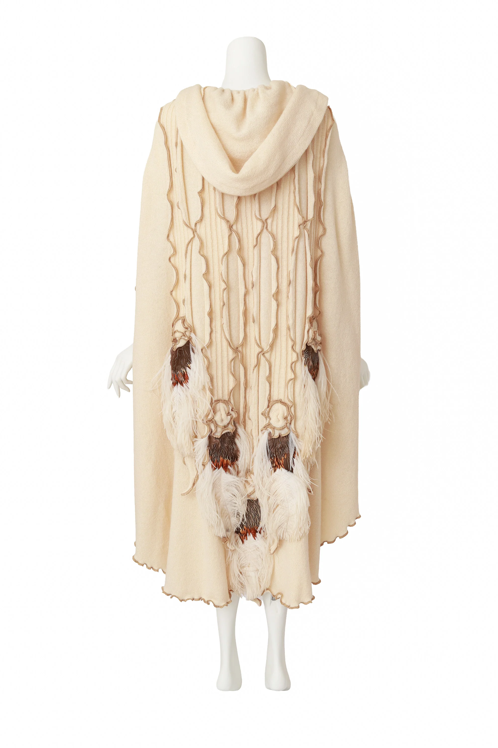 Knit Feather Cape - Image 5