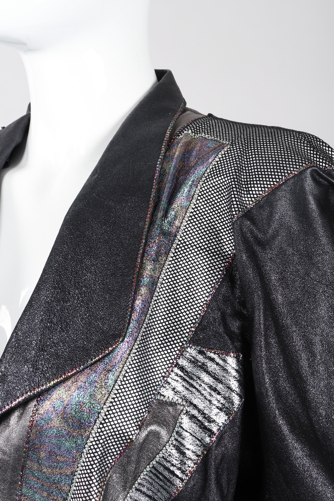 Leather Ziggy Lightning Jacket - Image 9
