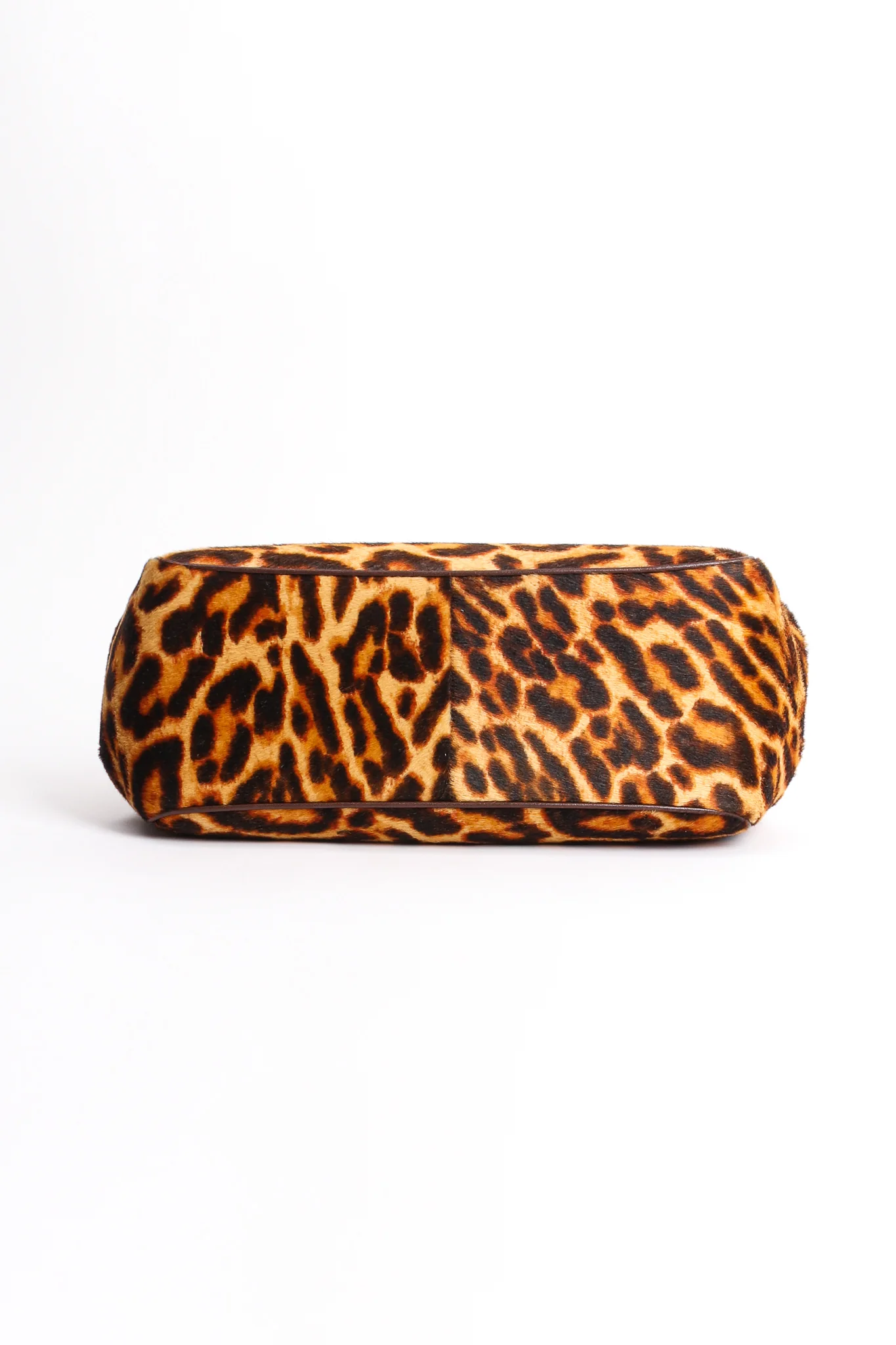 Leopard Pony Hair Frame Handbag - Image 6
