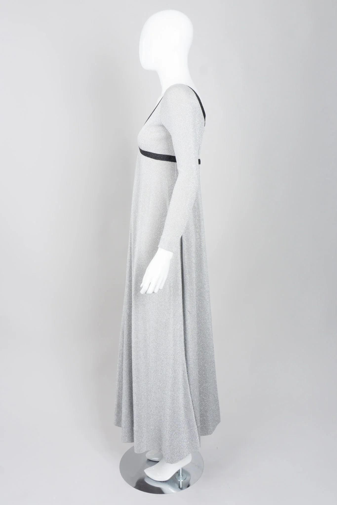 Metallic Lamé Cross My Heart Dress - Image 3