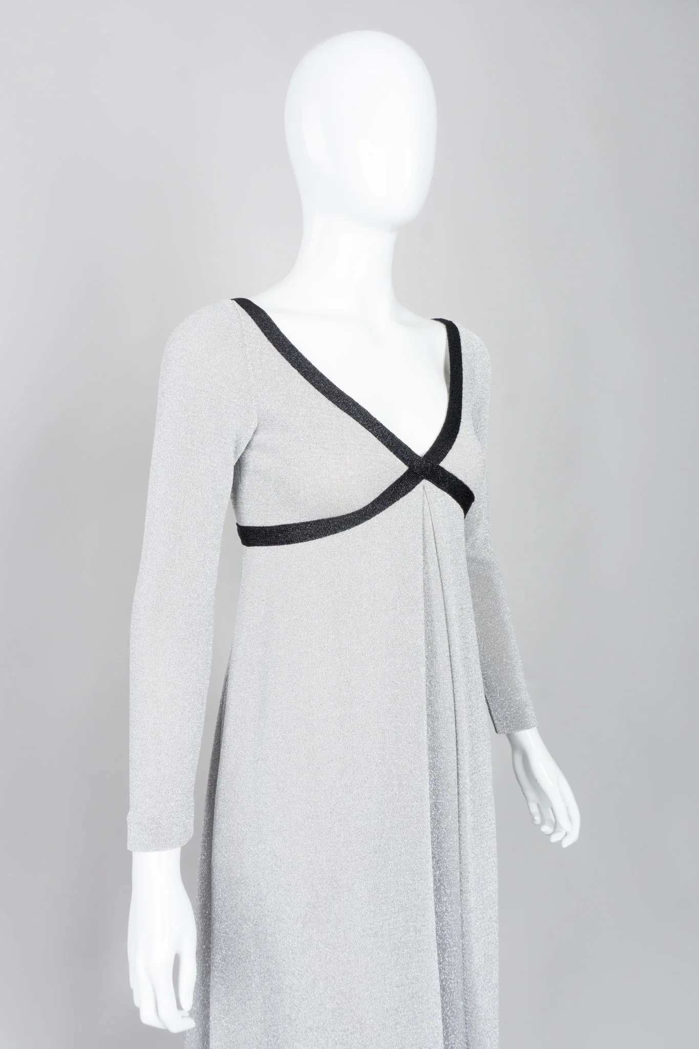 Metallic Lamé Cross My Heart Dress - Image 7