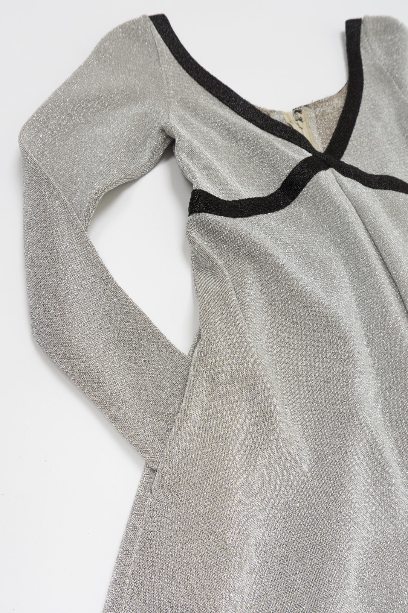 Metallic Lamé Cross My Heart Dress - Image 9