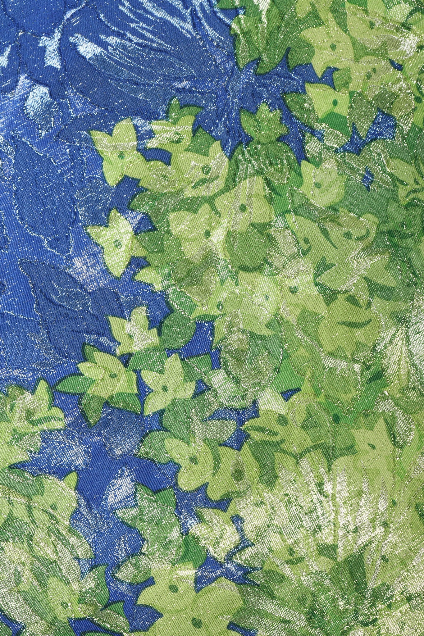 Metallic Lamé Leaf Dress - Image 10