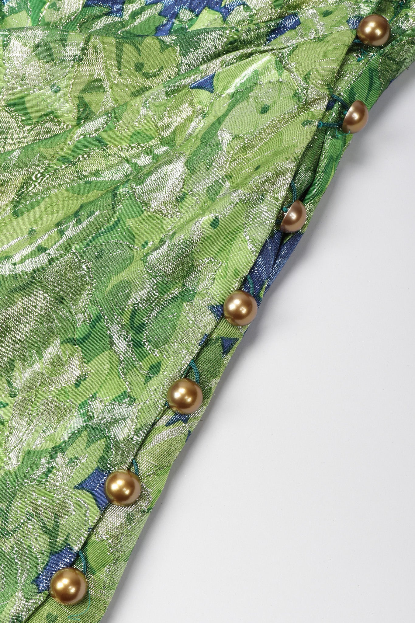 Metallic Lamé Leaf Dress - Image 12